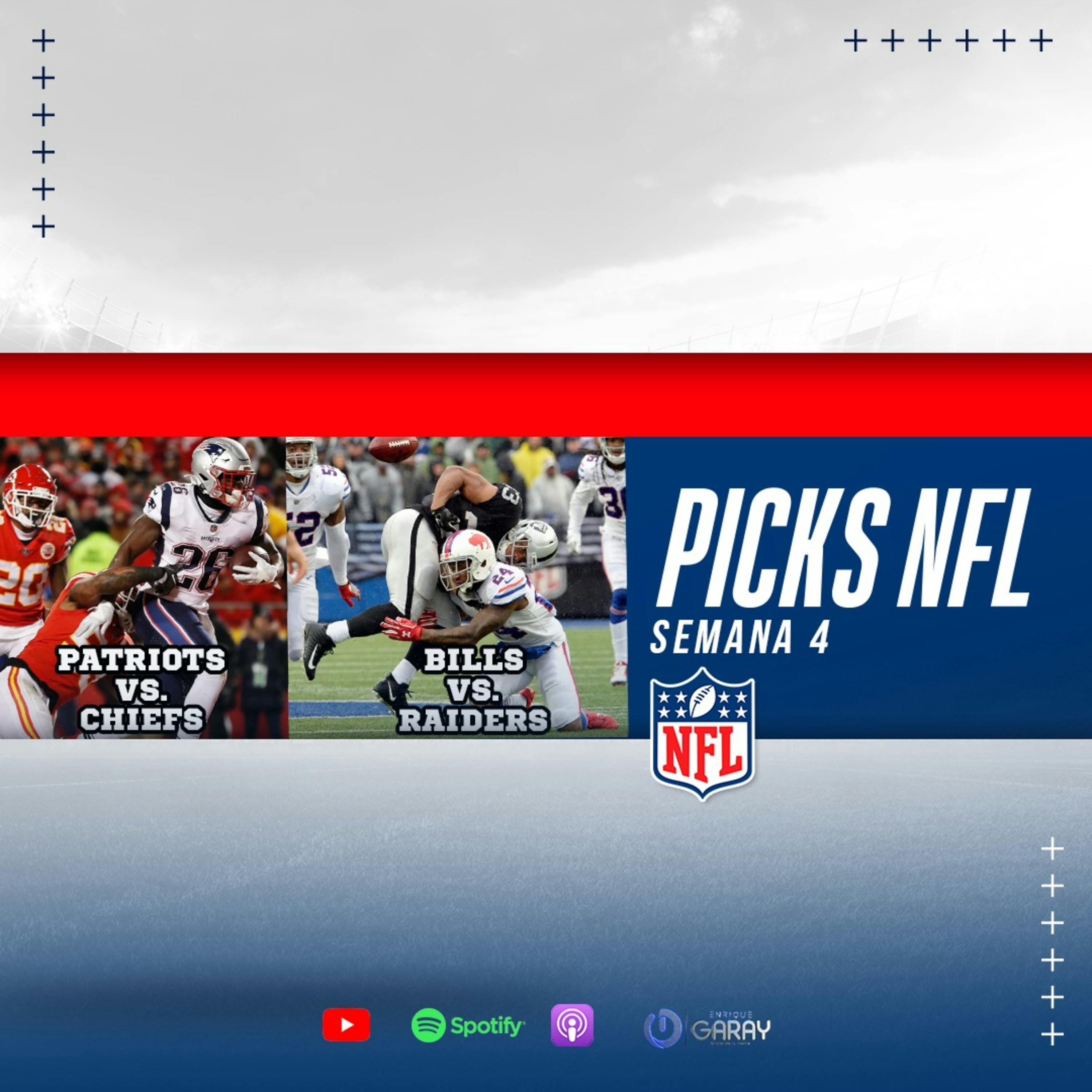 ¿Patriots o Chiefs? Picks de la Semana 4 | Capítulo 75