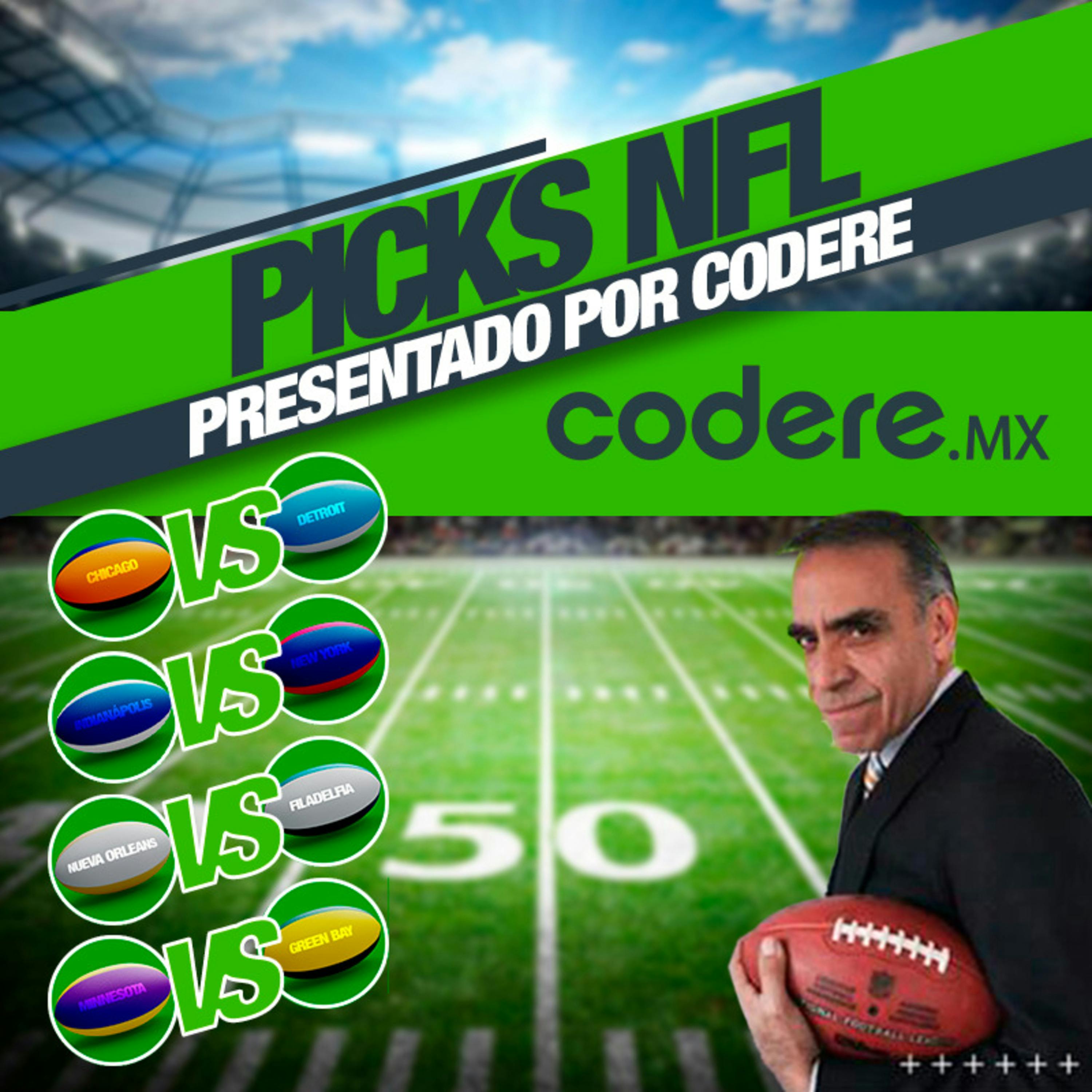 Listos los #PicksCodere de la Semana 16 del Futbol Americano