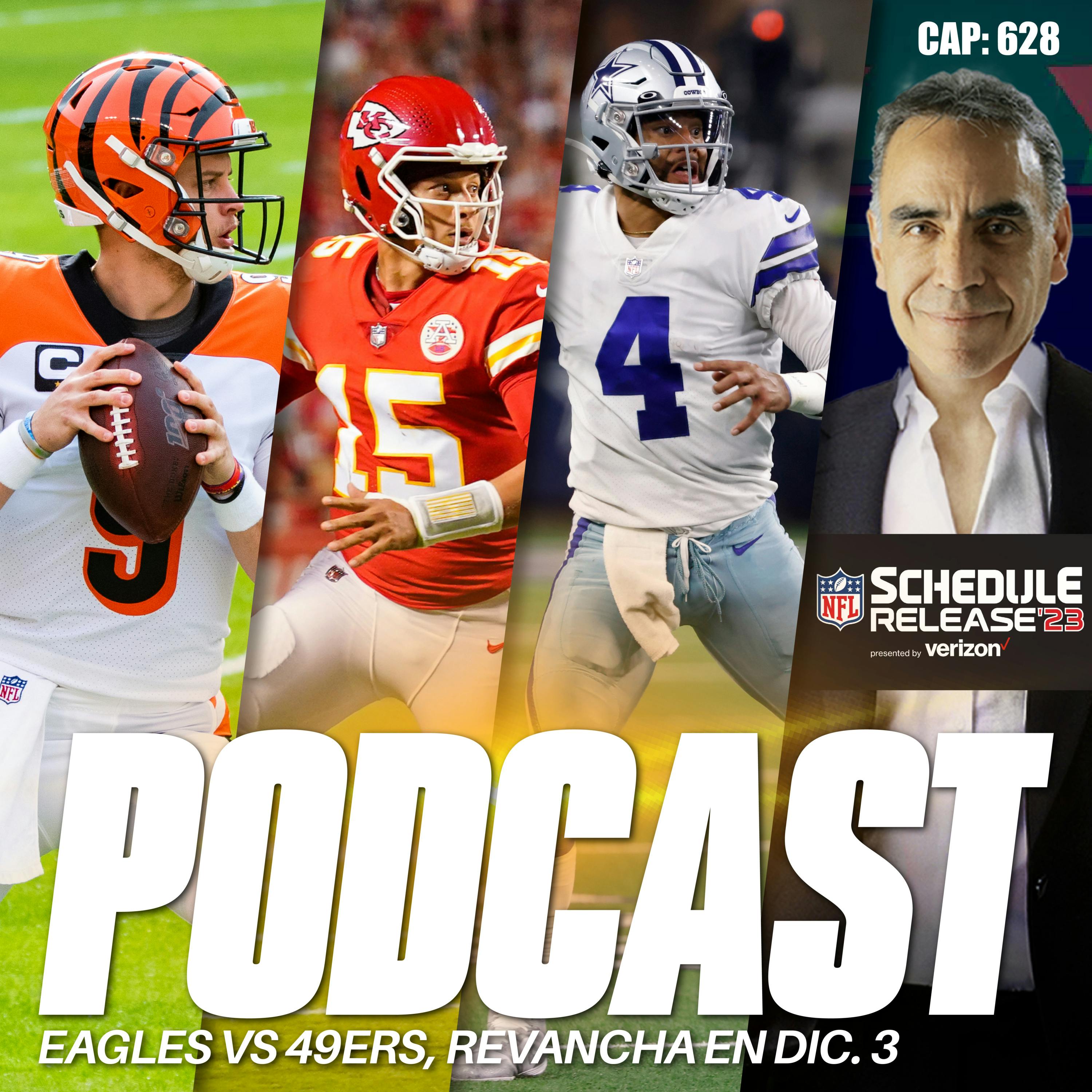 Mahomes vs Burrow para Diciembre 31 y 49ers vs Eagles a Diciembre 3