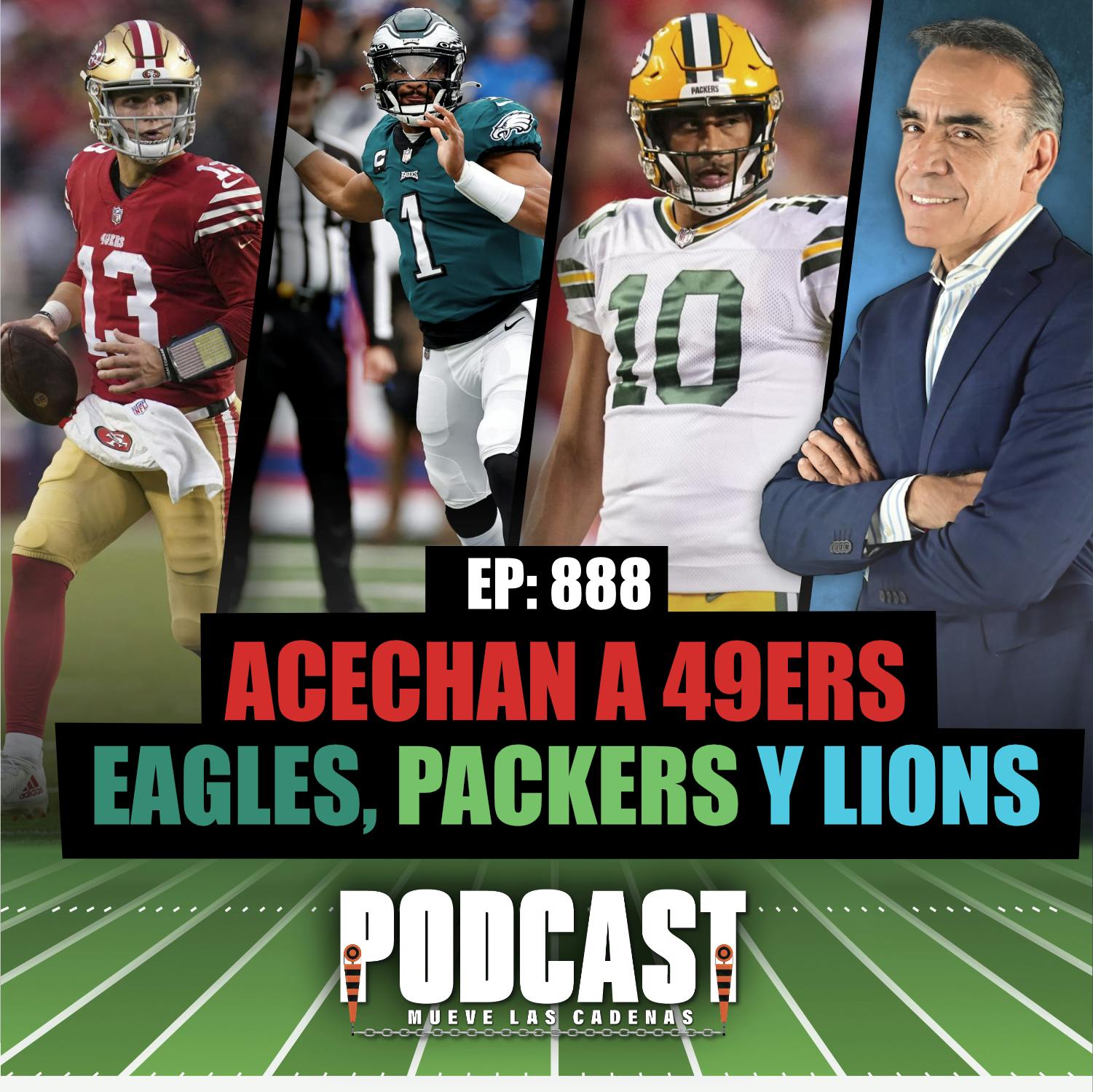 Son los @eagles @packers y @detroitlions quienes Acechan a @49ers