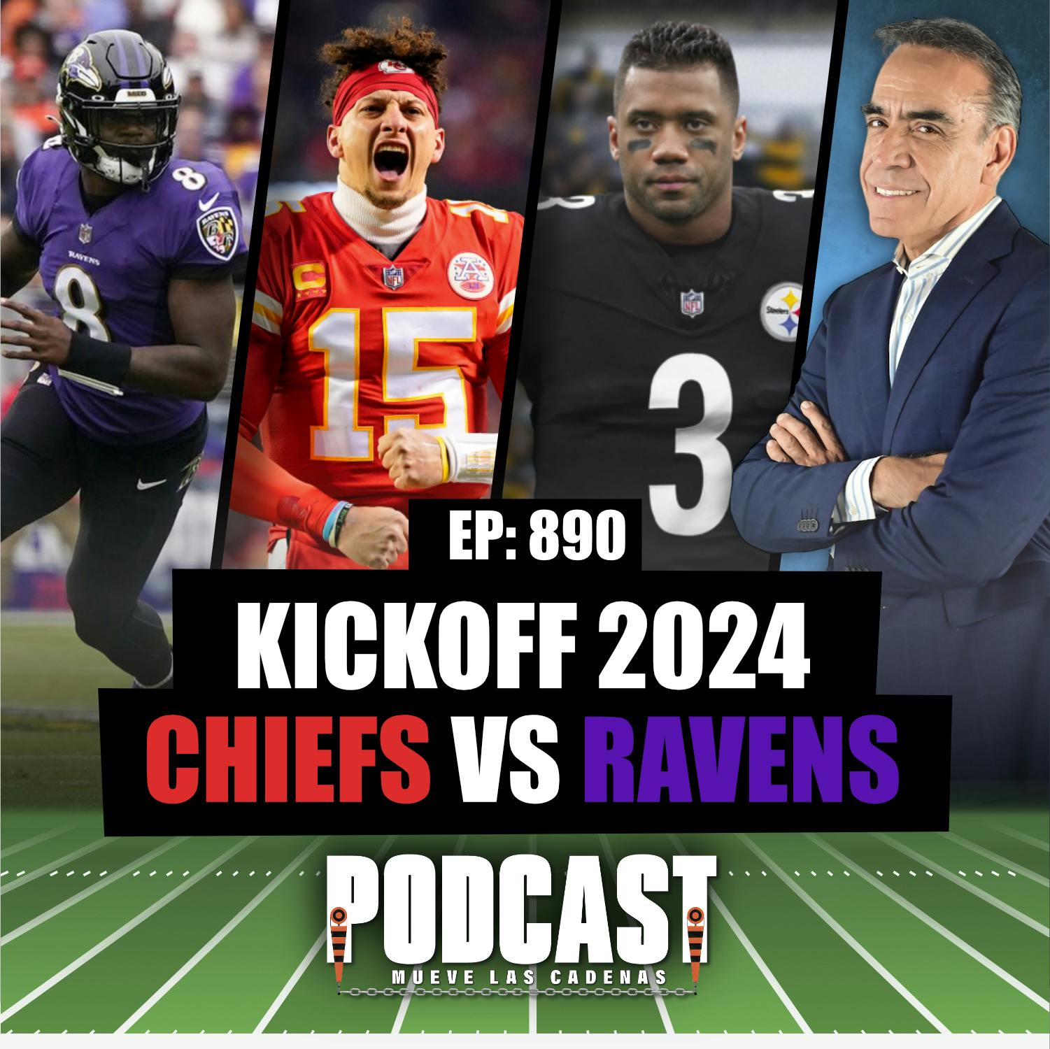 Será #LamarJackson vs #PatrickMahomes en el #NFLKickOff2024
