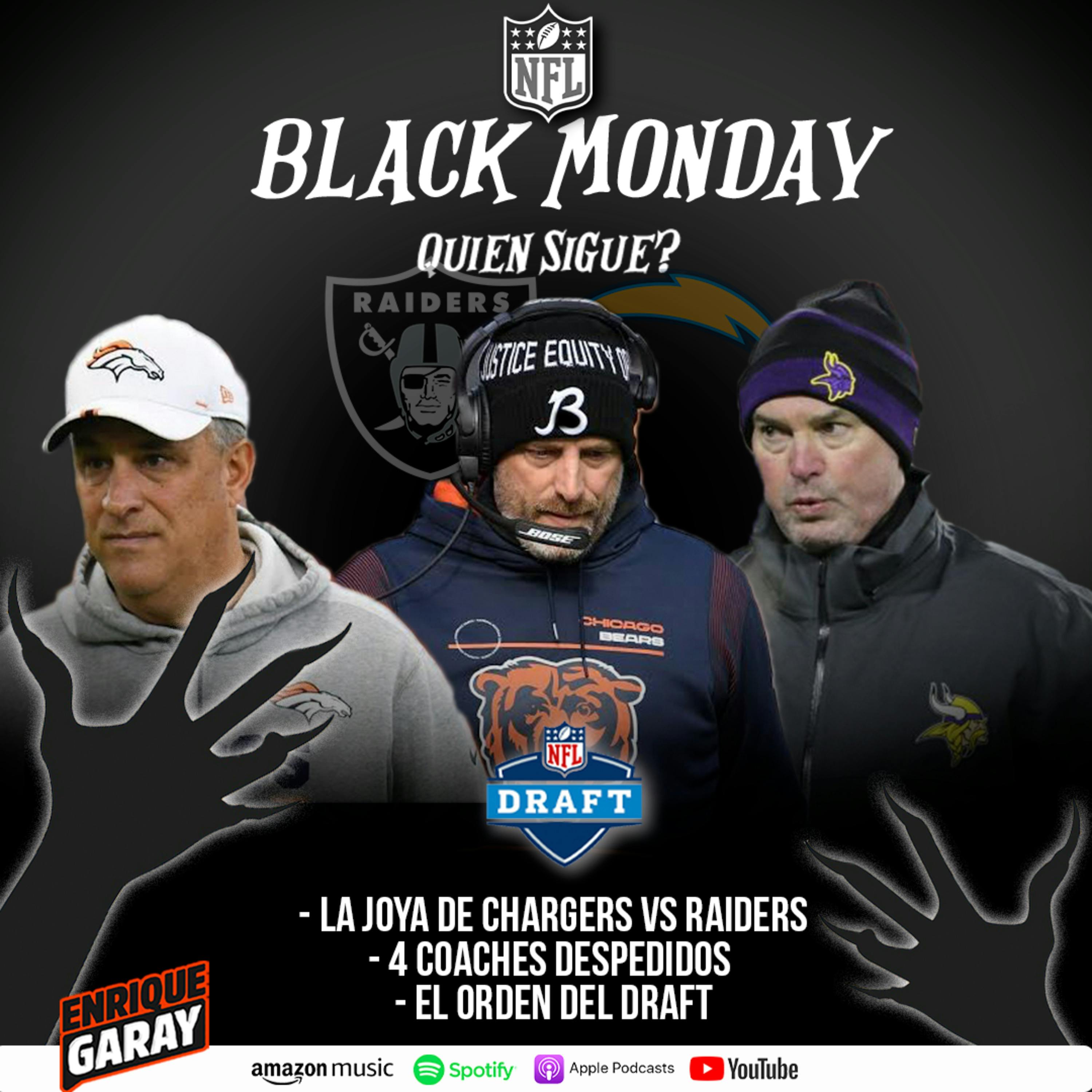 - La Joya de Chargers vs Raiders - 4 Coaches despedidos - El Orden del Draft