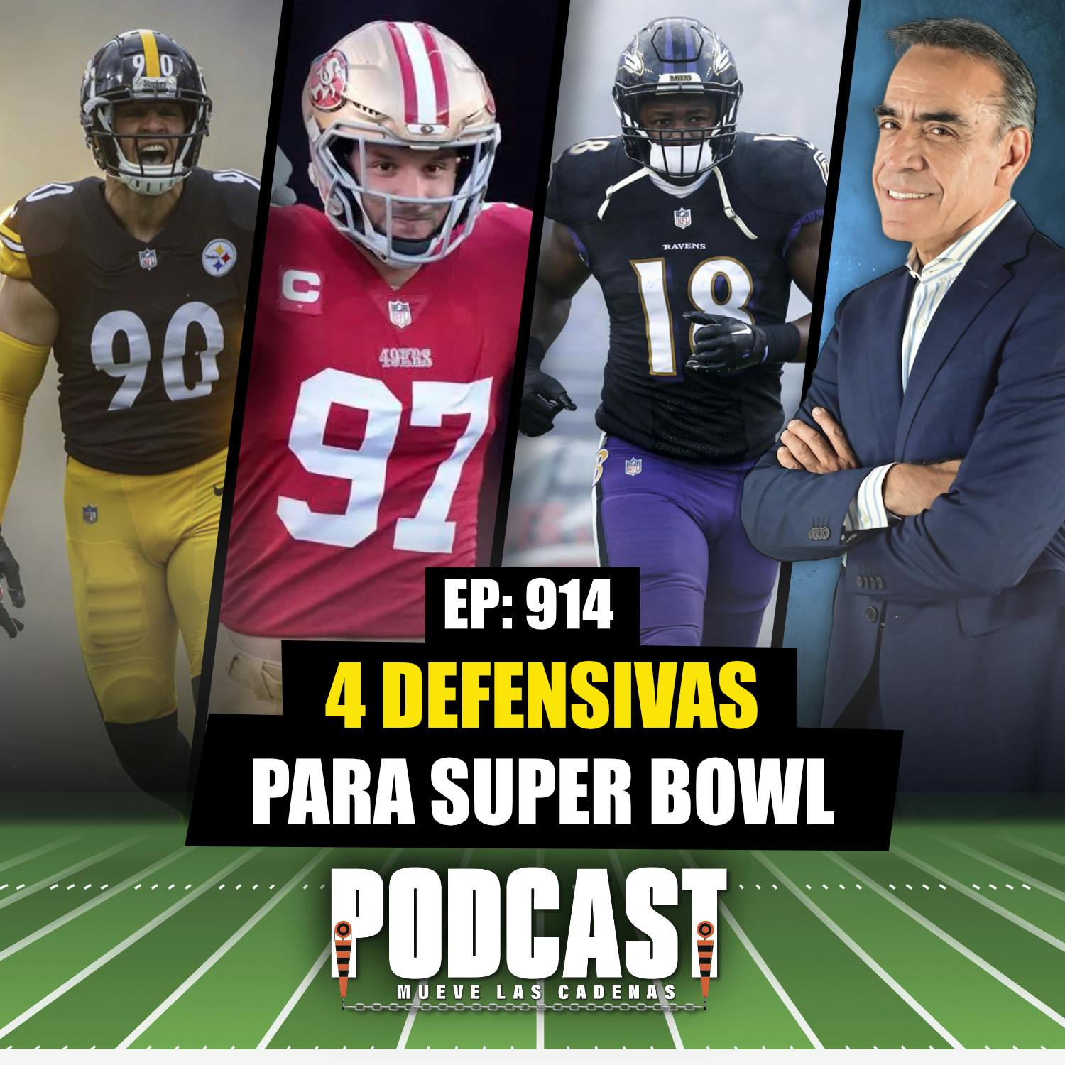 Son 4 #Defensivas para Guiar lejos a @steelers @49ers @BuffaloBills y @Ravens