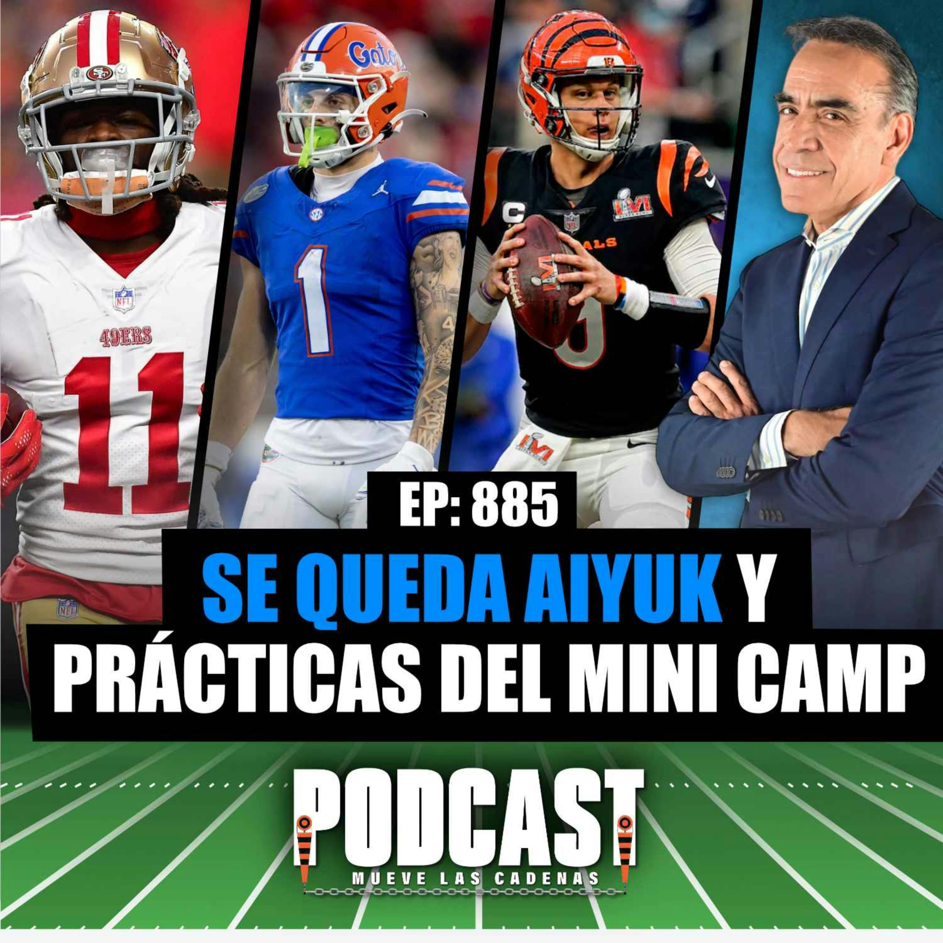 Imponente grupo de Receptores y Backfield en los @49ers