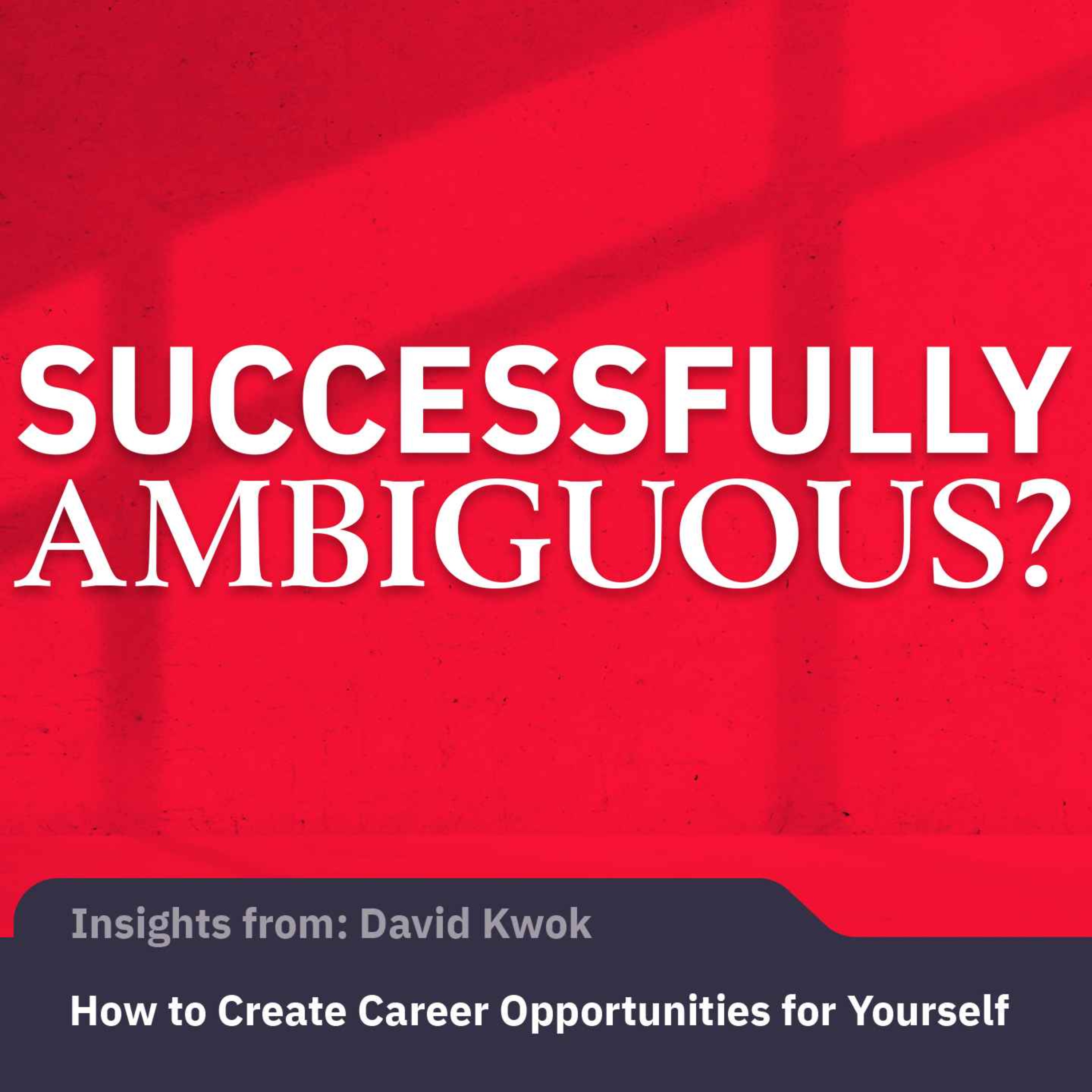 How to Create Career Opportunities for Yourself | David Kwok