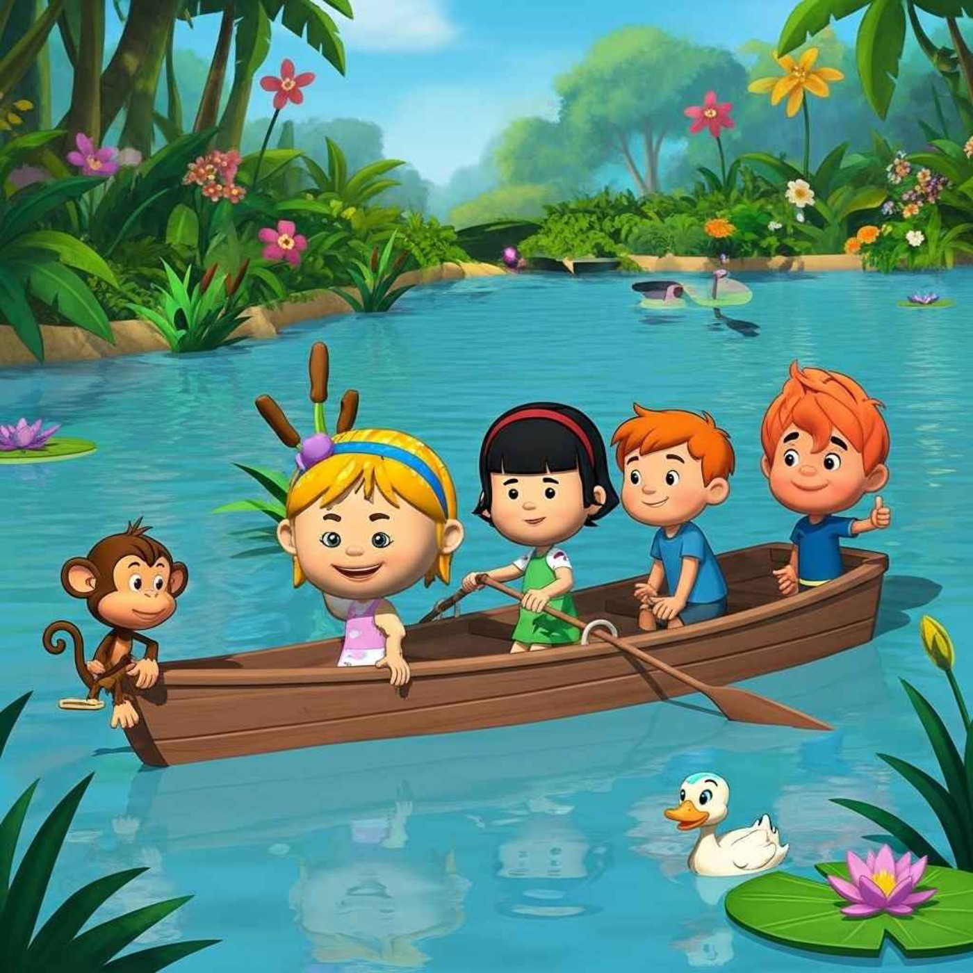 Row Row Row Your Boat | NEW REMIX | Woohoo Kids New Fun Nursery Rhyme and Song OUT NOW episode artwork