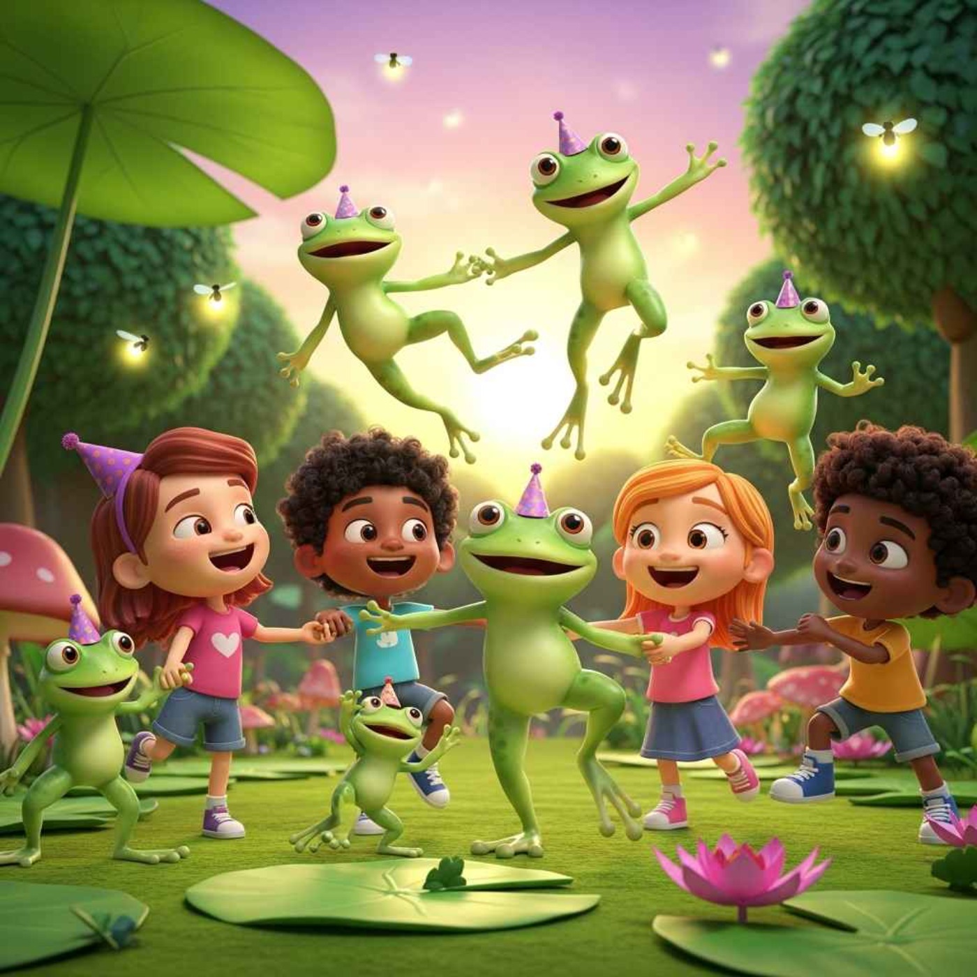Five Little Speckled Frogs | NEW REMIX | New Kids fun Nursery Rhyme and Song OUT NOW YAYY episode artwork