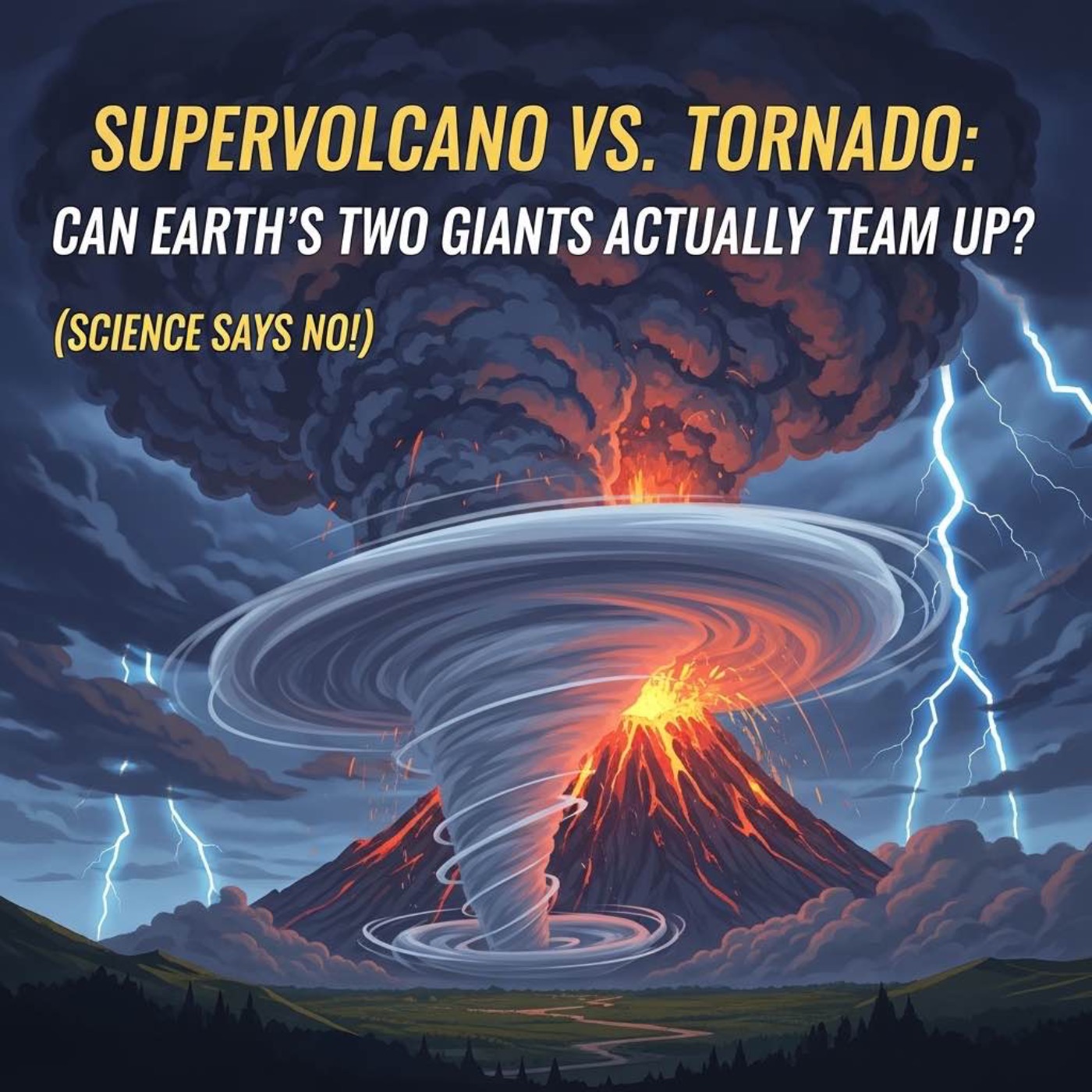 Supervolcano vs. Tornado: Can Earth’s Two Giants Actually Team Up?" (Spoiler: Science Says NO!) | Supervolcano aur Tornado: Kya Yeh Do Aafat Sach Mein Mil Sakte Hain? (Science Ka Seedha Jawab!) episode artwork