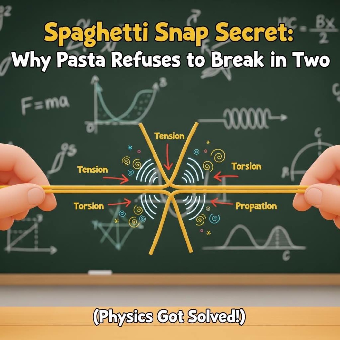 Spaghetti Snap Secret: Why Pasta Refuses to Break in Two (Physics Got Solved!) | Spaghetti Ka Tootne Ka Raaz: Kyun Yeh Kabhi Do Tukdon Mein Nahi Tootta? (Physics Ka Mystery Solve Ho Gaya!) episode artwork