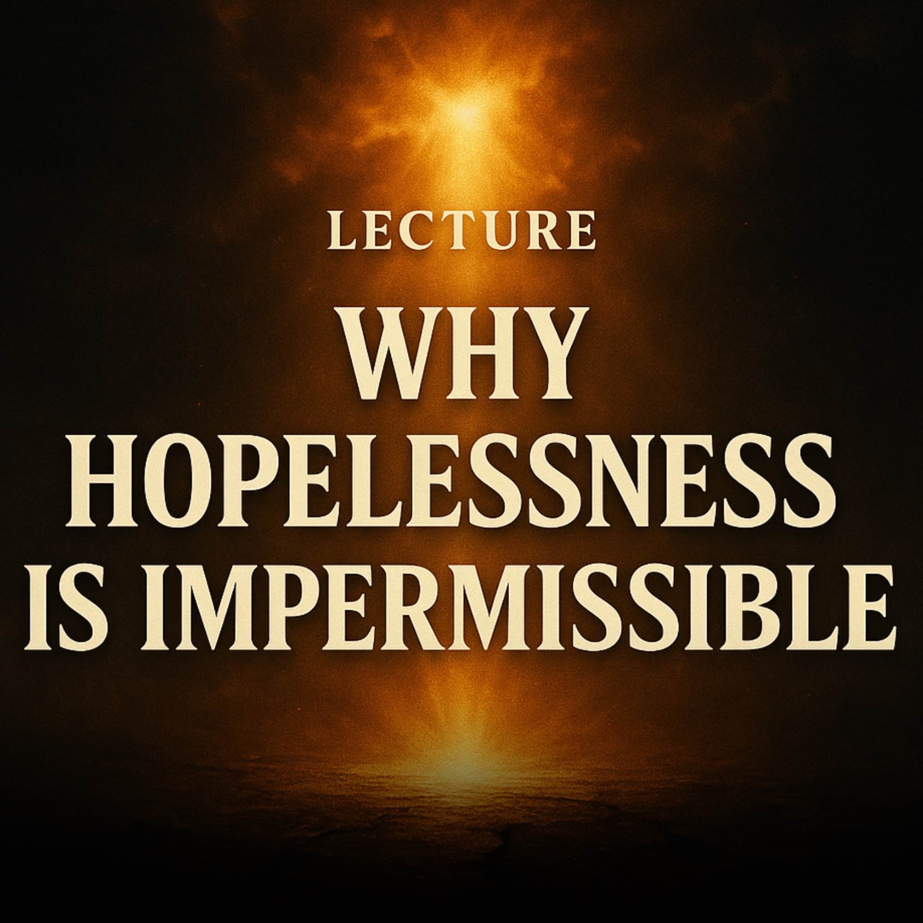 Lecture - Why Hopelessness Is So Impermissible | Omar Suleiman