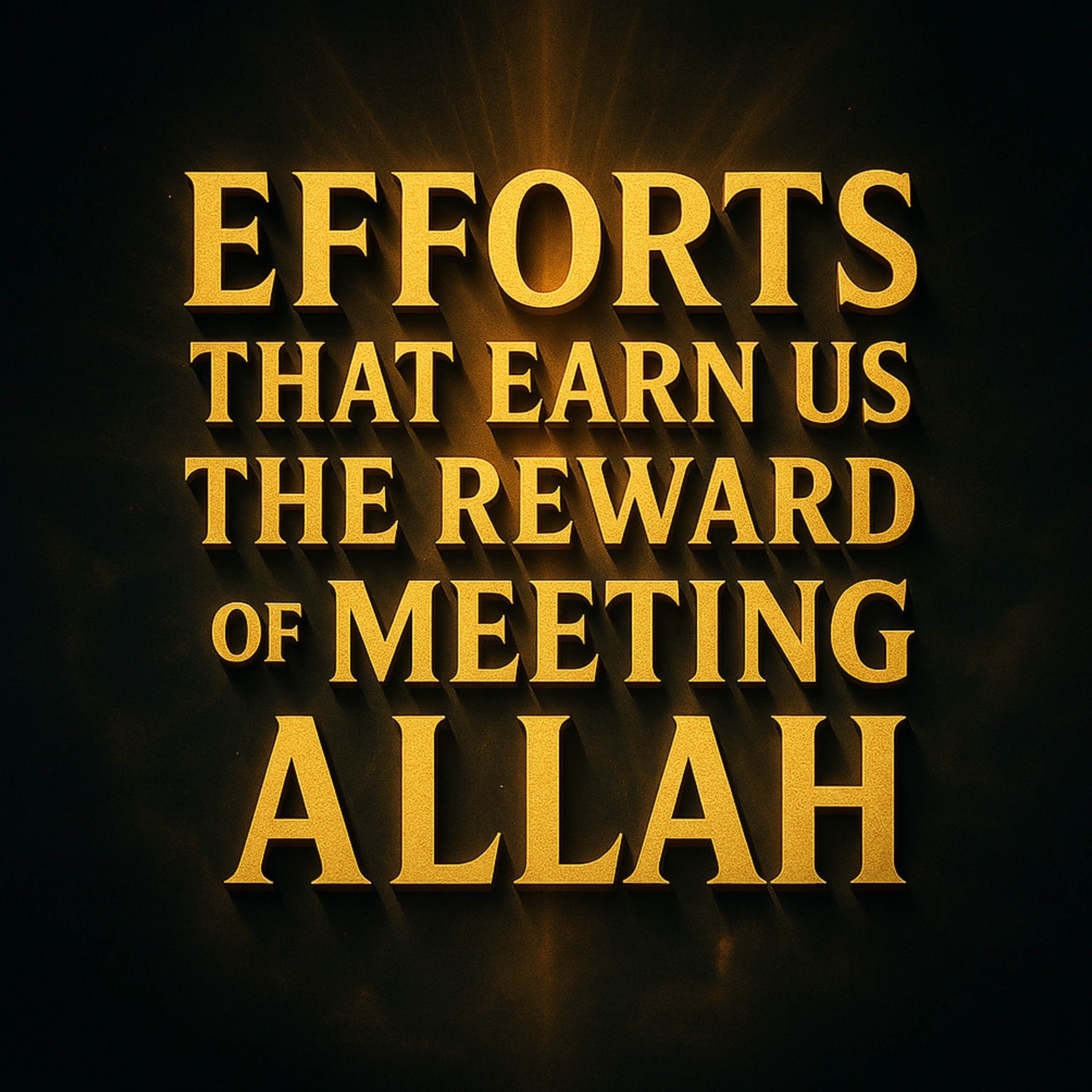 Efforts That Earn Us the Reward of Meeting Allah | Nouman Ali Khan