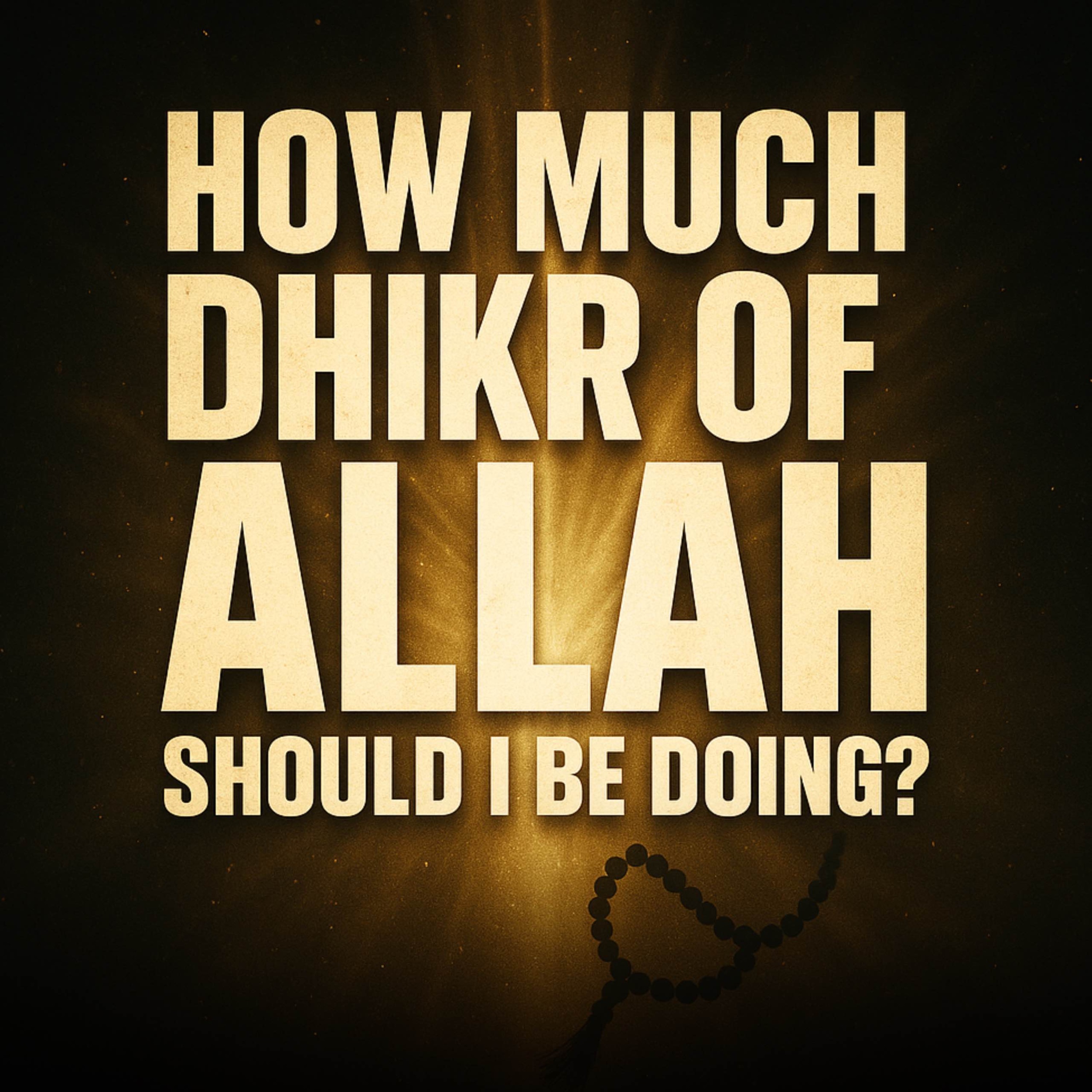 How Much Dhikr of Allah Should I Be Doing? | Abu Bakr Zoud