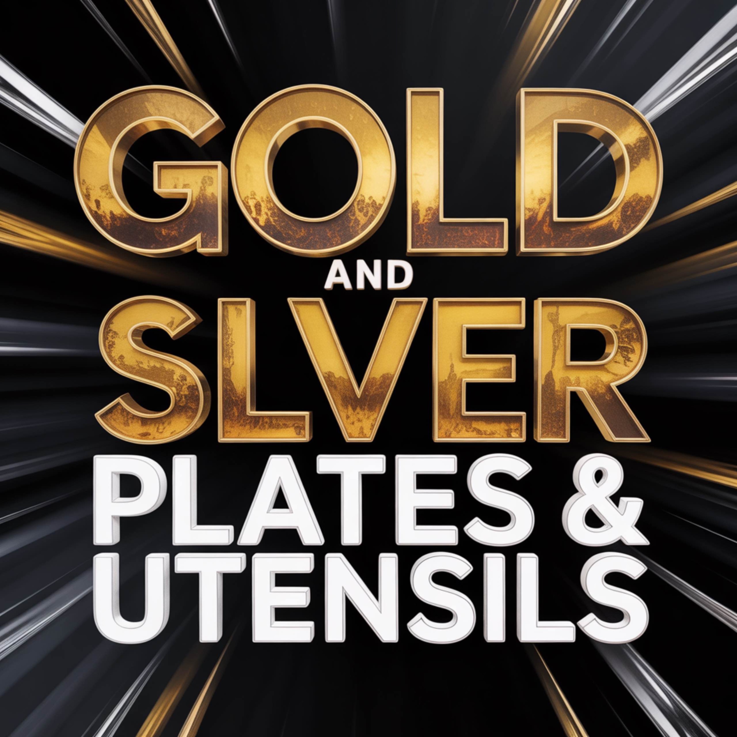 Gold and Silver Plates & Utensils | Assim Al-Hakeem