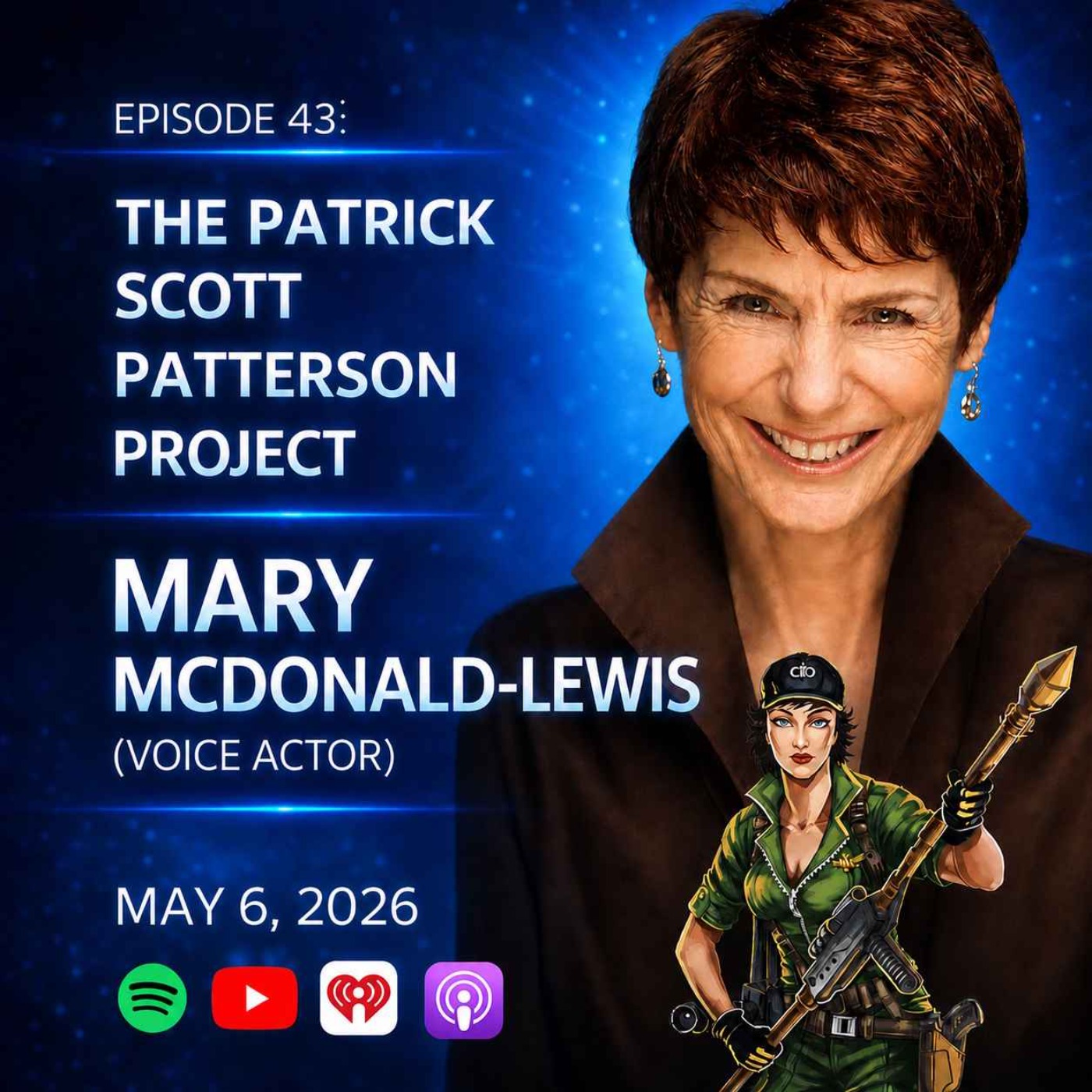 Mary McDonald-Lewis (Voice Actor) - The Patrick Scott Patterson Project #43 episode artwork