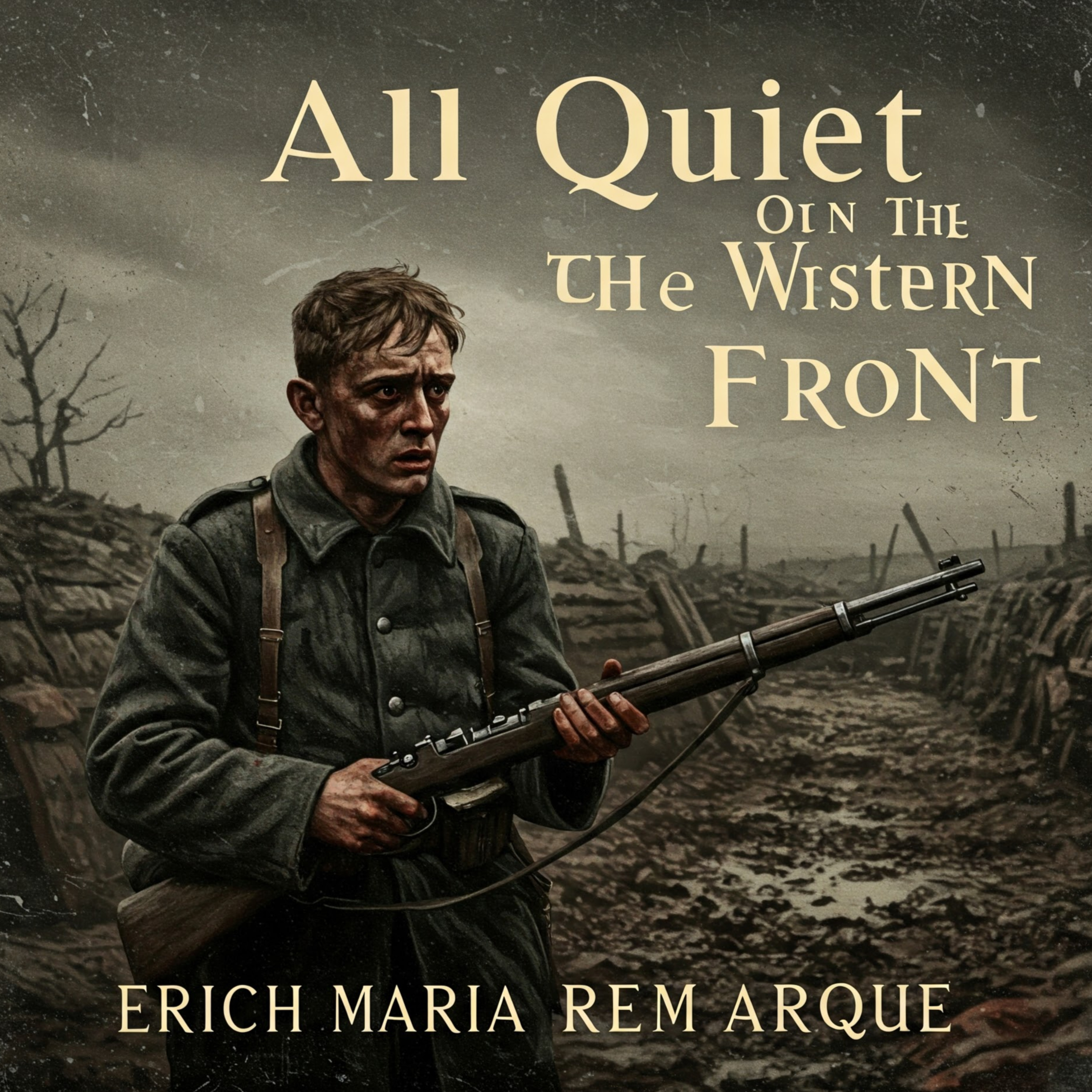 All Quiet on the Western Front Full Audiobook by Erich Maria Remarque | Slow-Paced Male Voice