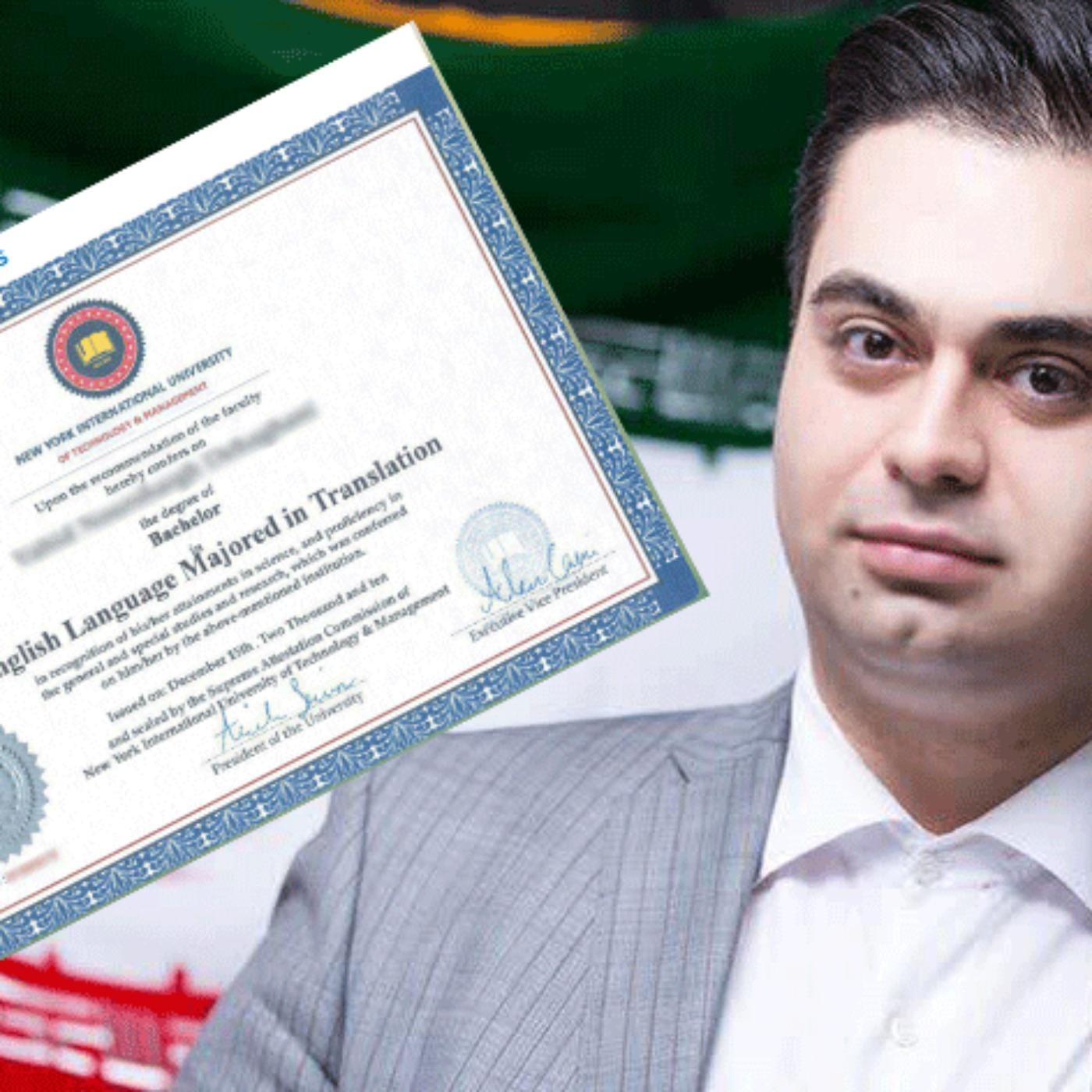 میثم شکری ساز (ماکان آریا پارسا)  مدیر هلدینگ پارس پندار نهاد و مدارک جعلی دانشگاهی