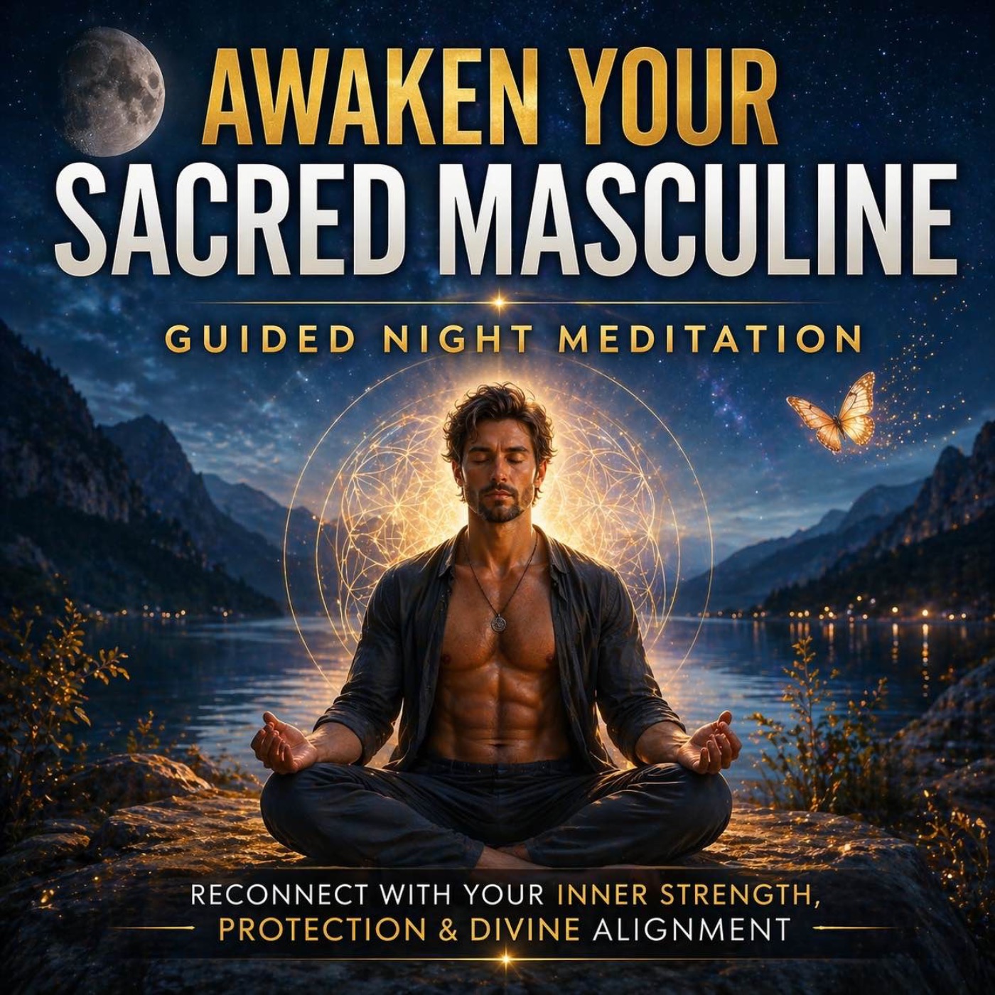 Awaken Your Sacred Masculine | Guided Night Meditation for Inner Strength, Protection & Divine Alignment