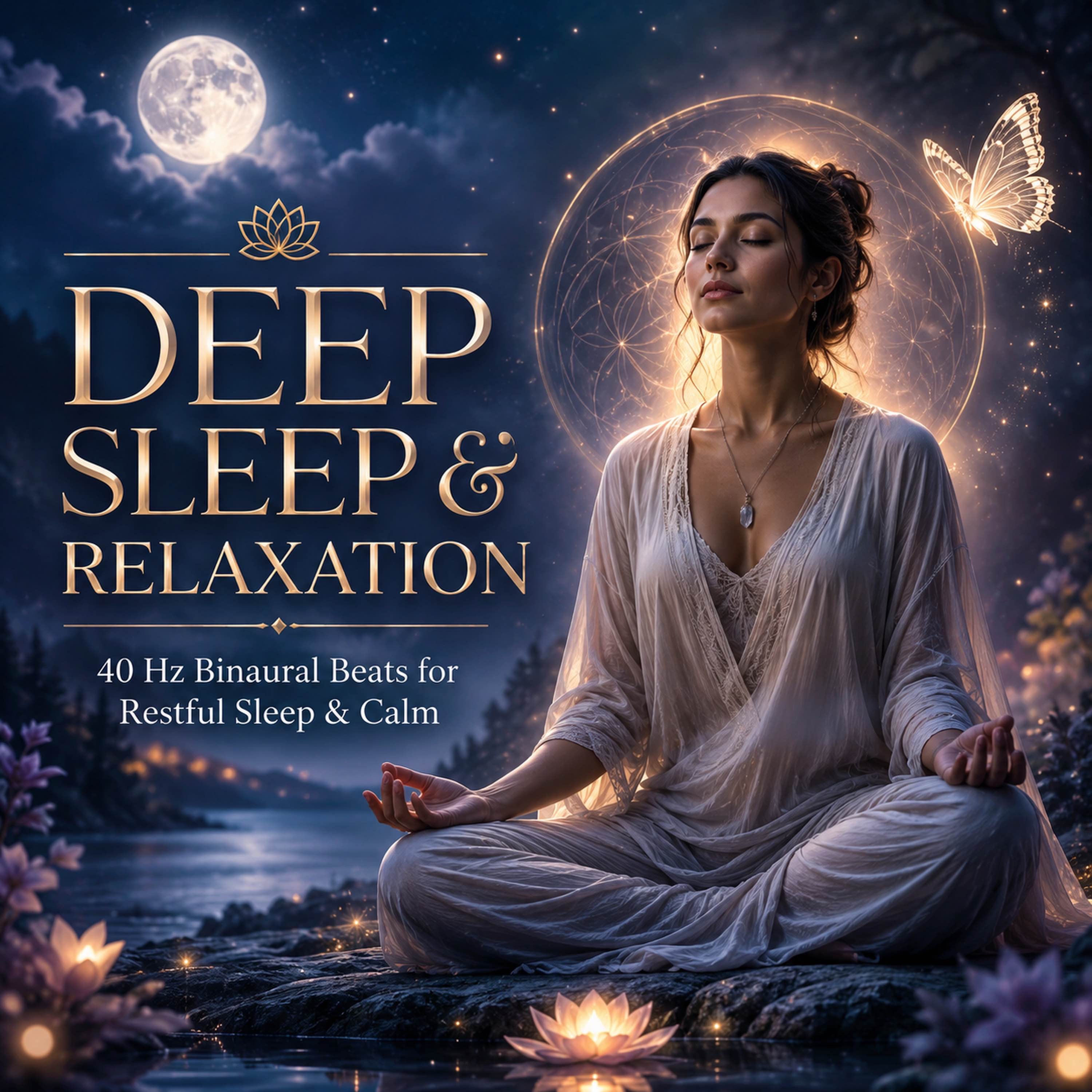 Deep Sleep & Relaxation: 40 Hz Binaural Beats Music for Restful Sleep & Inner Calm
