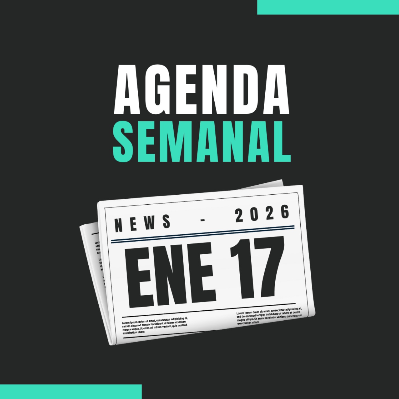 Agenda semanal de los mercados 🇪🇺🇺🇸 del 19 al 23 de Enero de 2026 📊 -- Selfbank 🏦🇪🇸