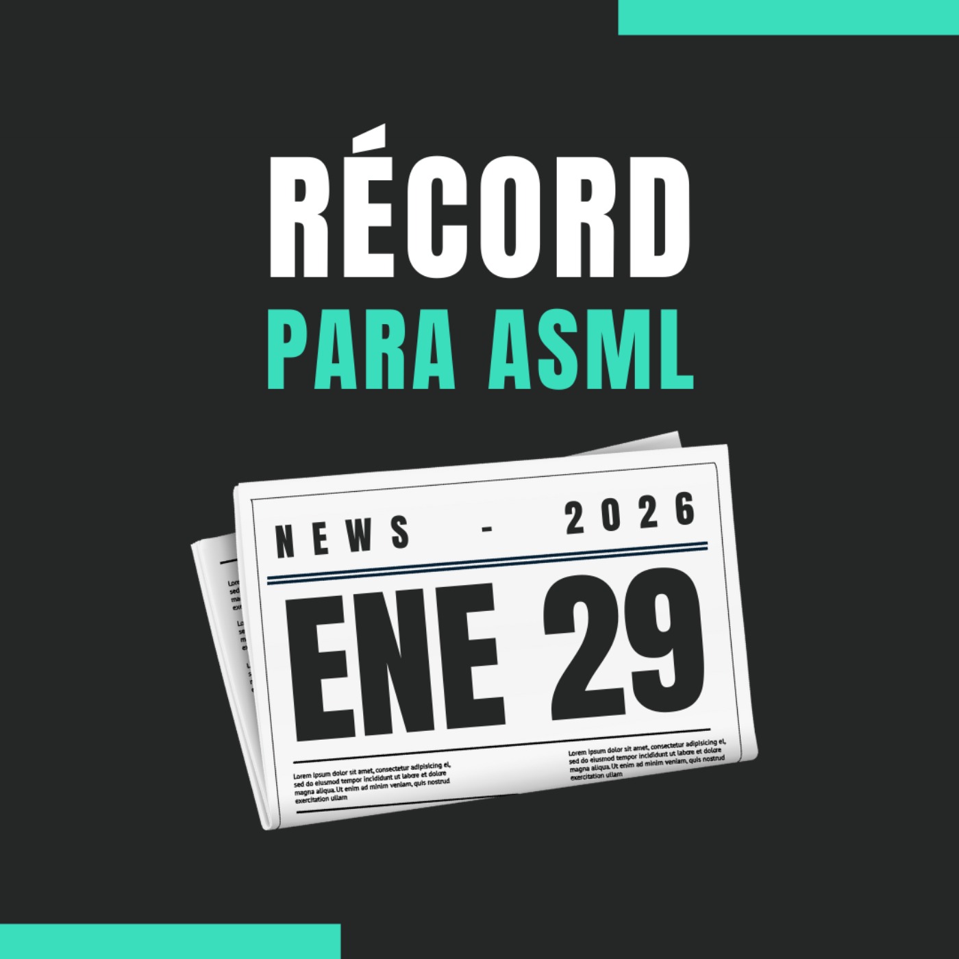 Las acciones de ASML alcanzan un máximo histórico 📈 gracias al boom de la IA 🤖