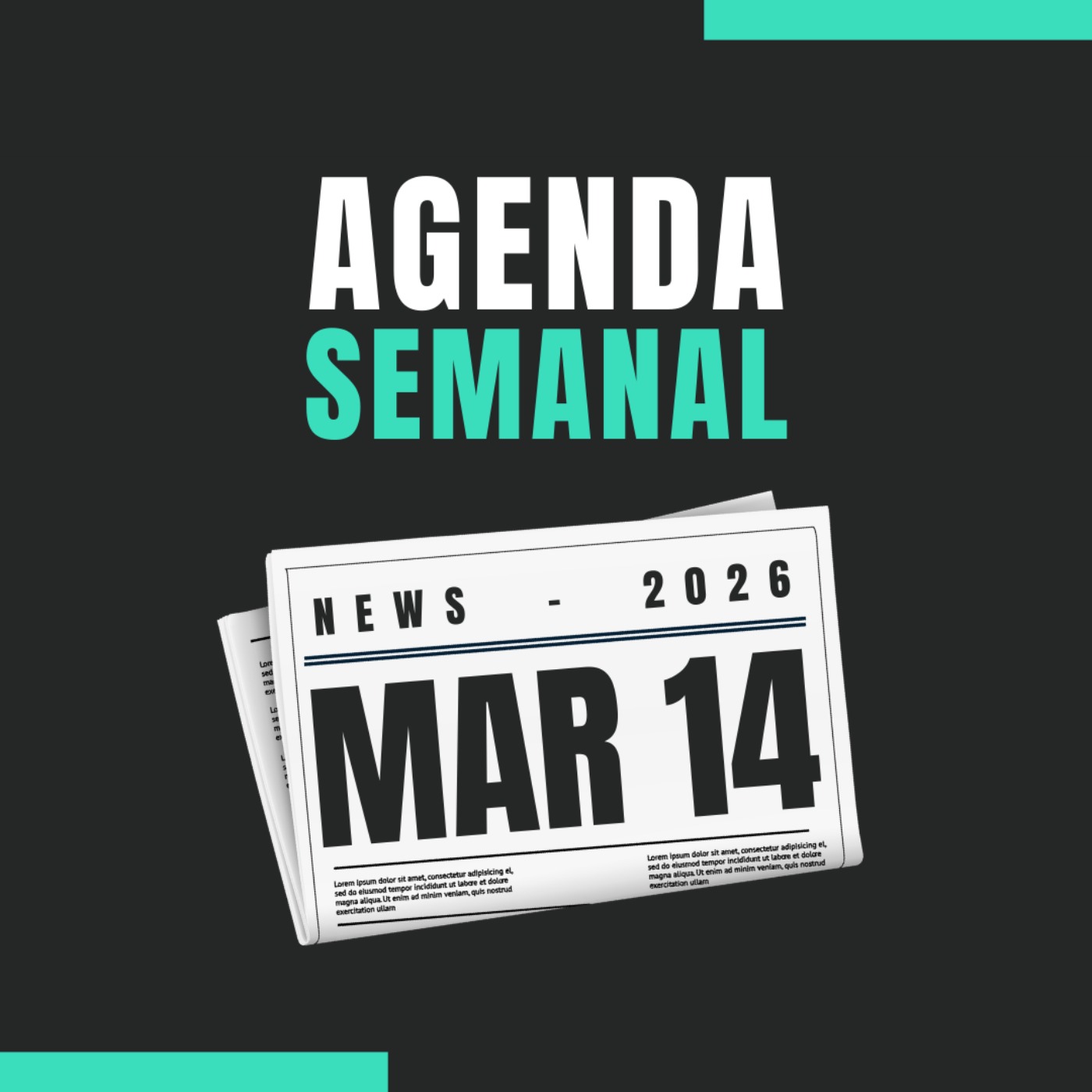 Agenda semanal de los mercados 🇪🇺🇺🇸 del 16 al 20 de Marzo de 2026 📊