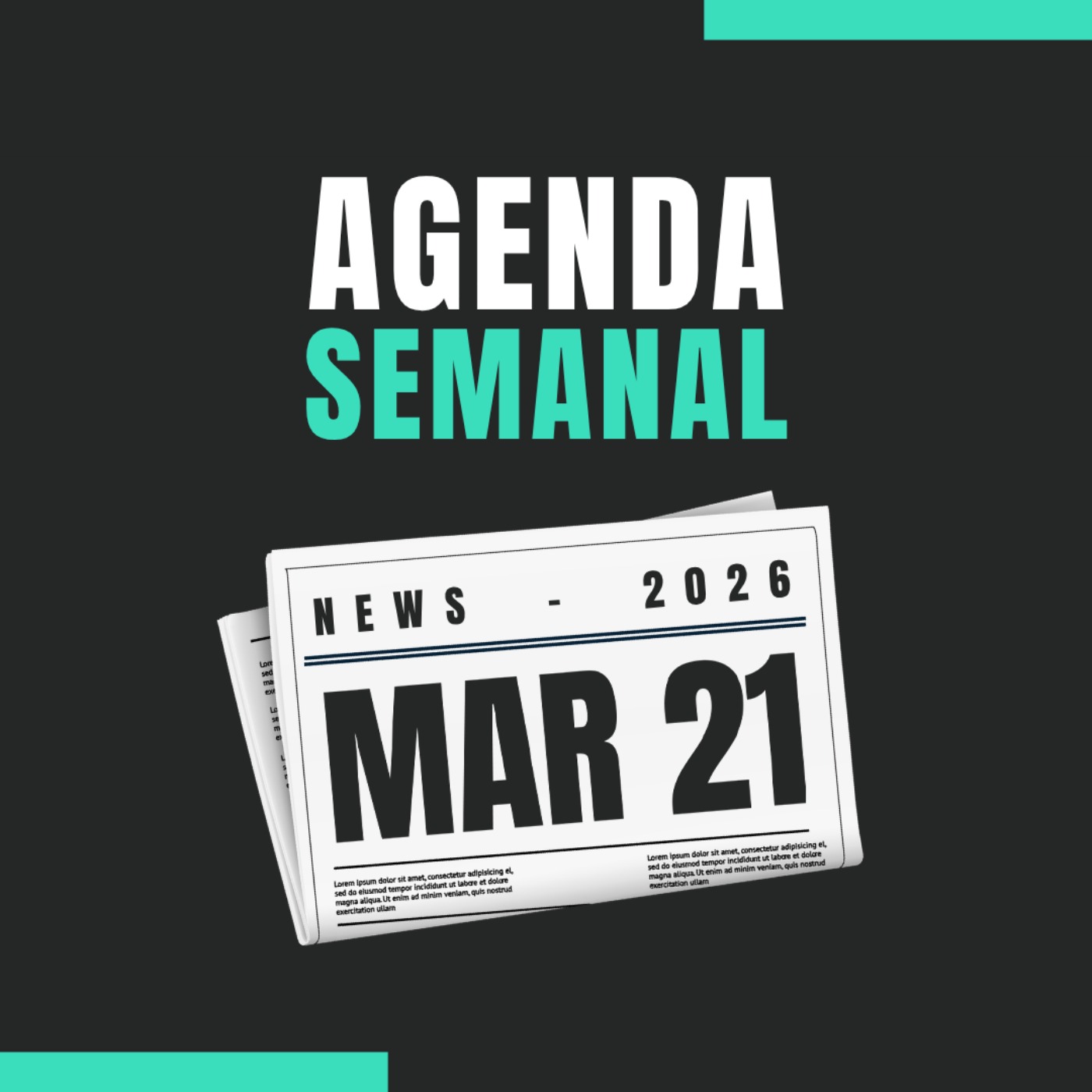 Agenda semanal de los mercados 🇪🇺🇺🇸 del 23 al 27 de Marzo de 2026 📊