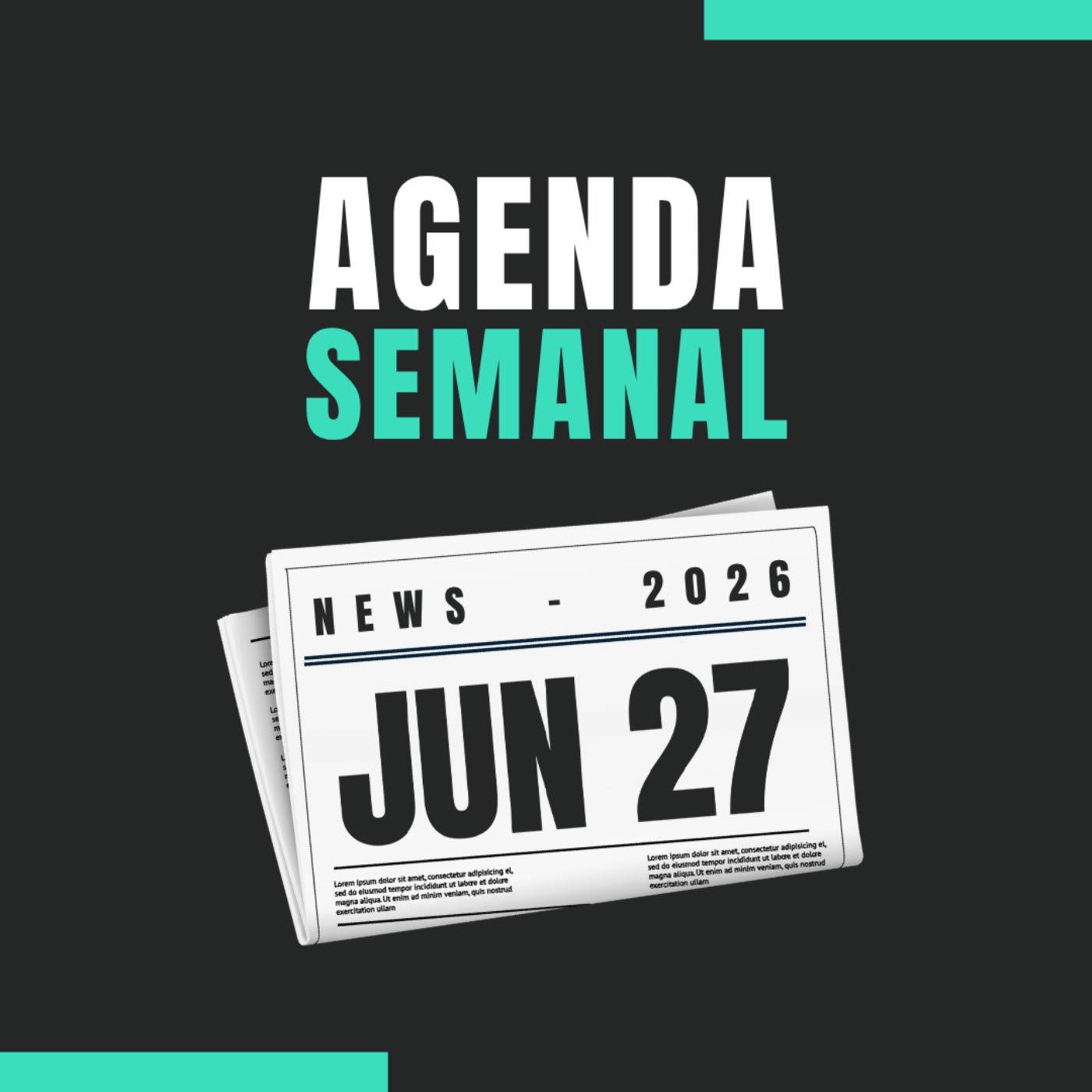Agenda semanal de los mercados 🇪🇺🇺🇸 del 29 de junio al 3 de julio de 2026 📊