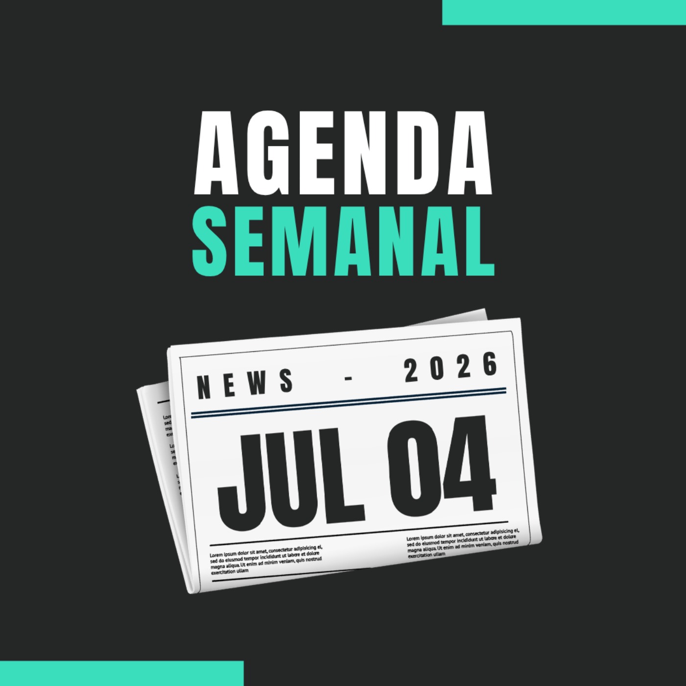 Agenda semanal de los mercados 🇪🇺🇺🇸 del 06 al 10 de julio de 2026 📊