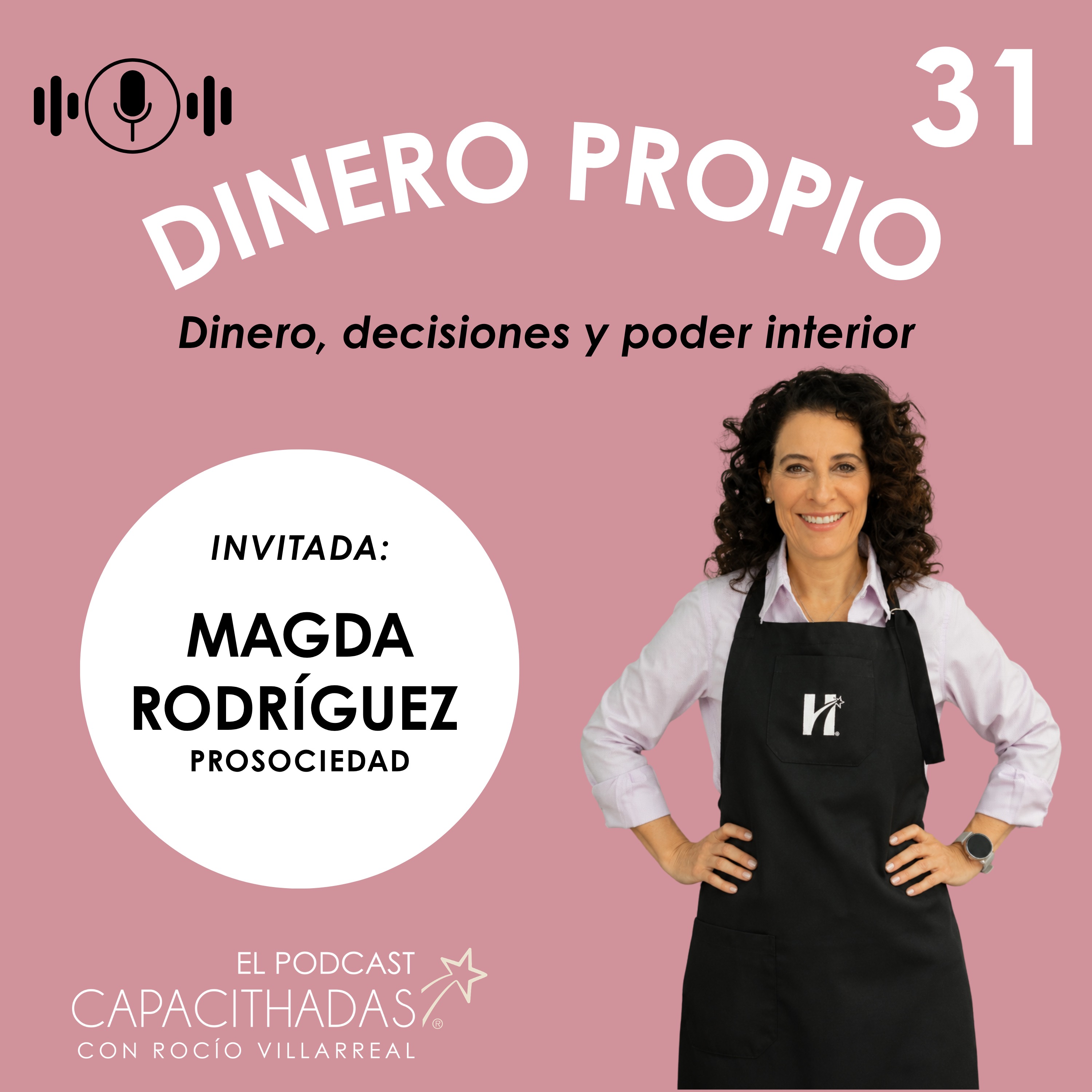 Portada de Capacithadas El Podcast, con Rocío Villarreal