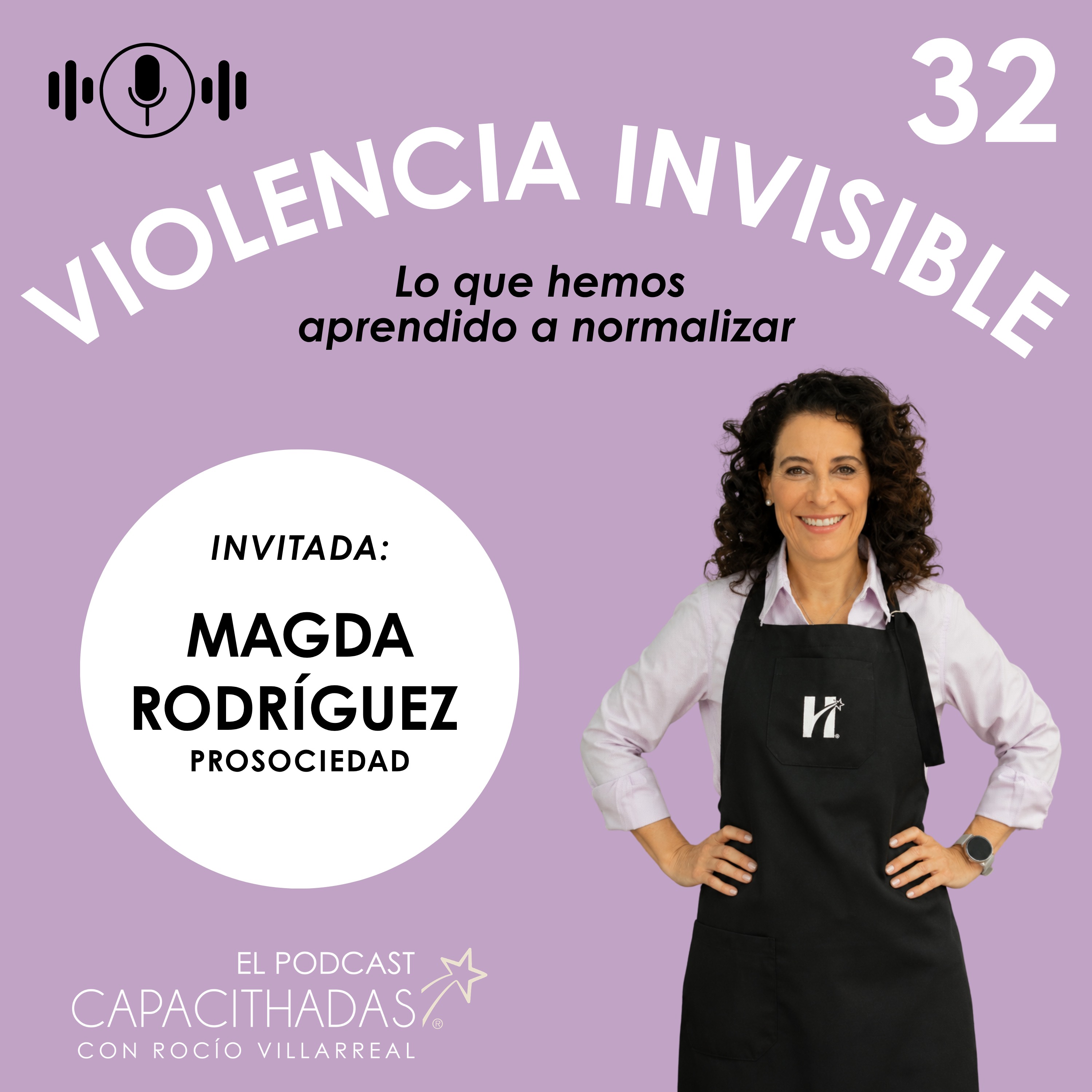 Portada de Capacithadas El Podcast, con Rocío Villarreal