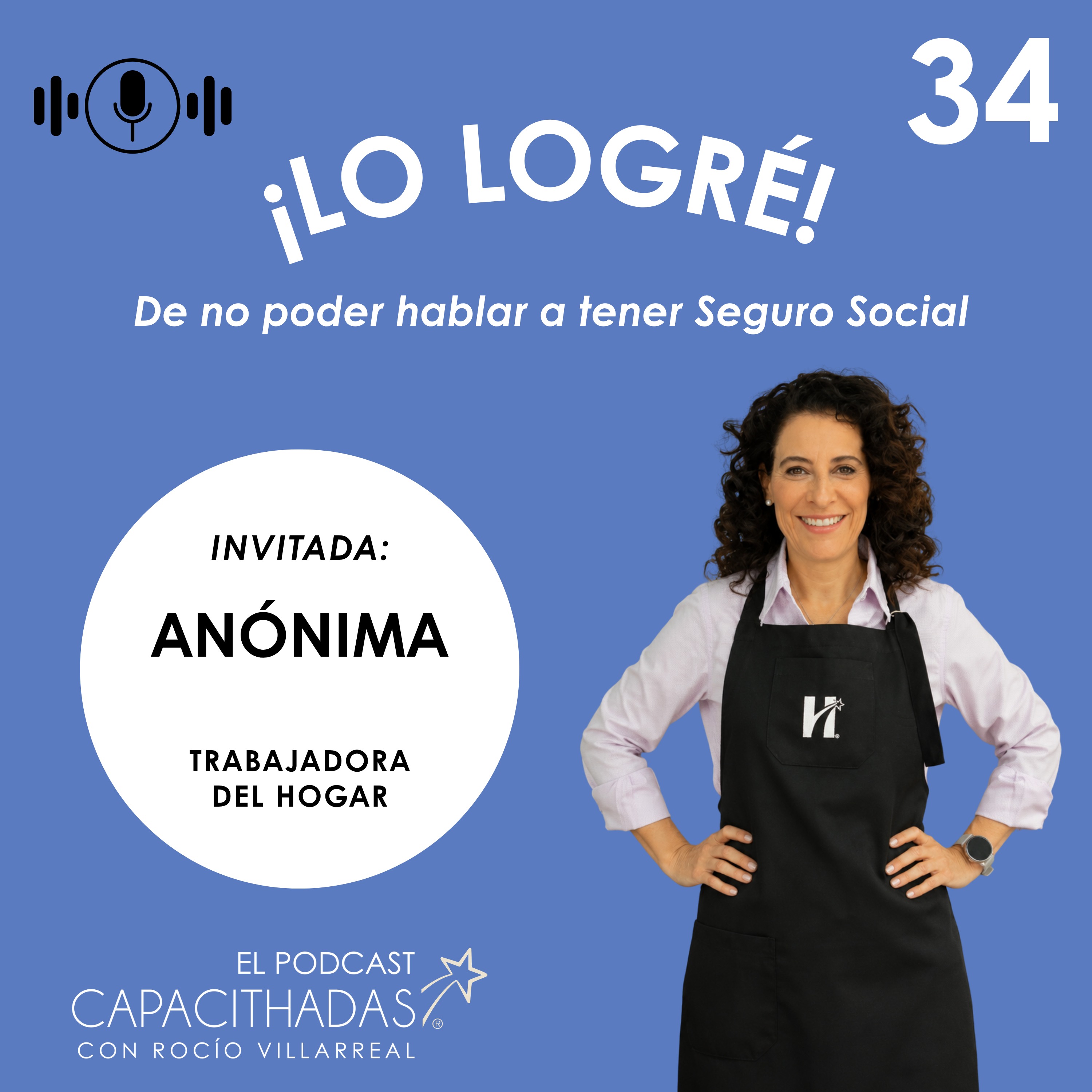 Portada de Capacithadas El Podcast, con Rocío Villarreal