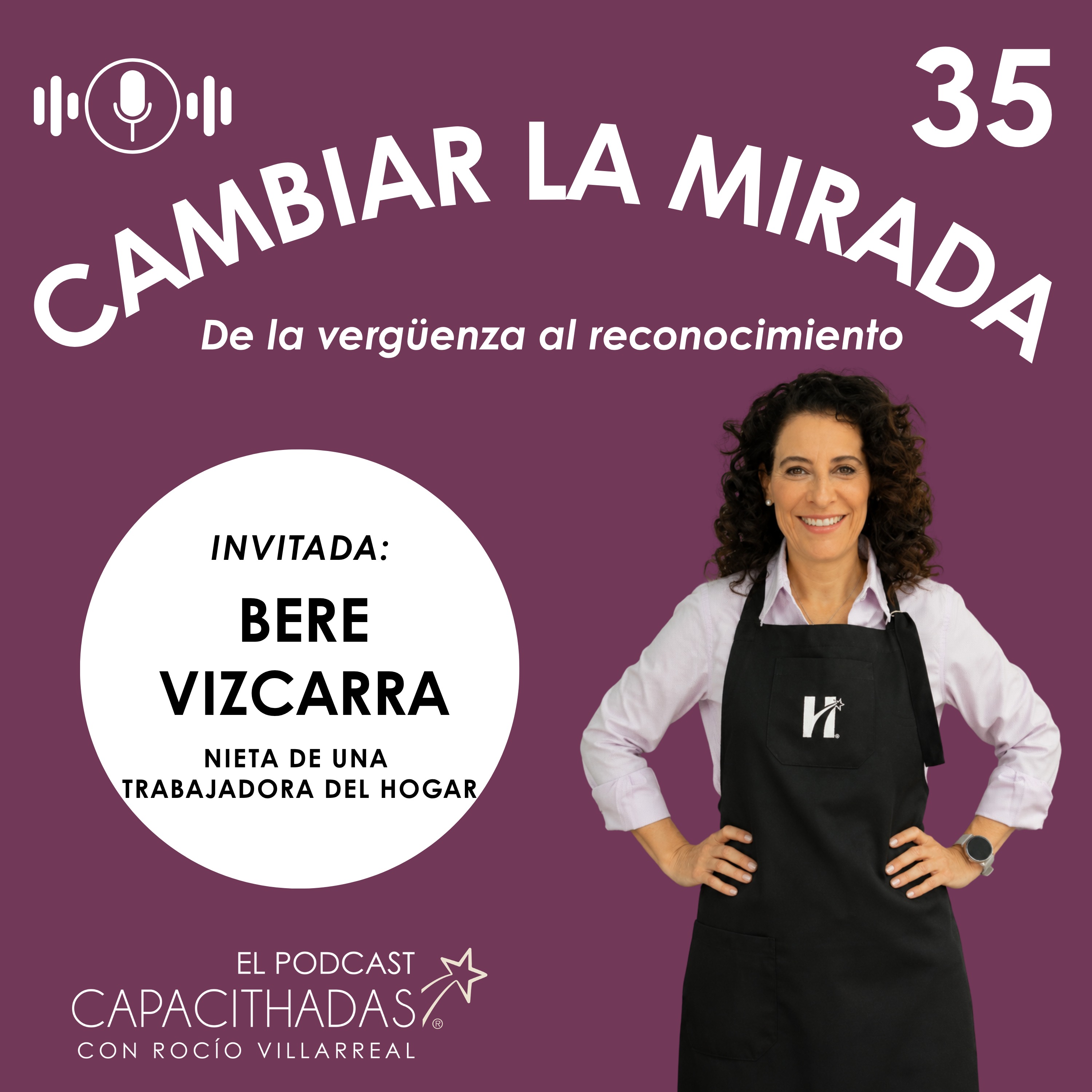 Portada de Capacithadas El Podcast, con Rocío Villarreal