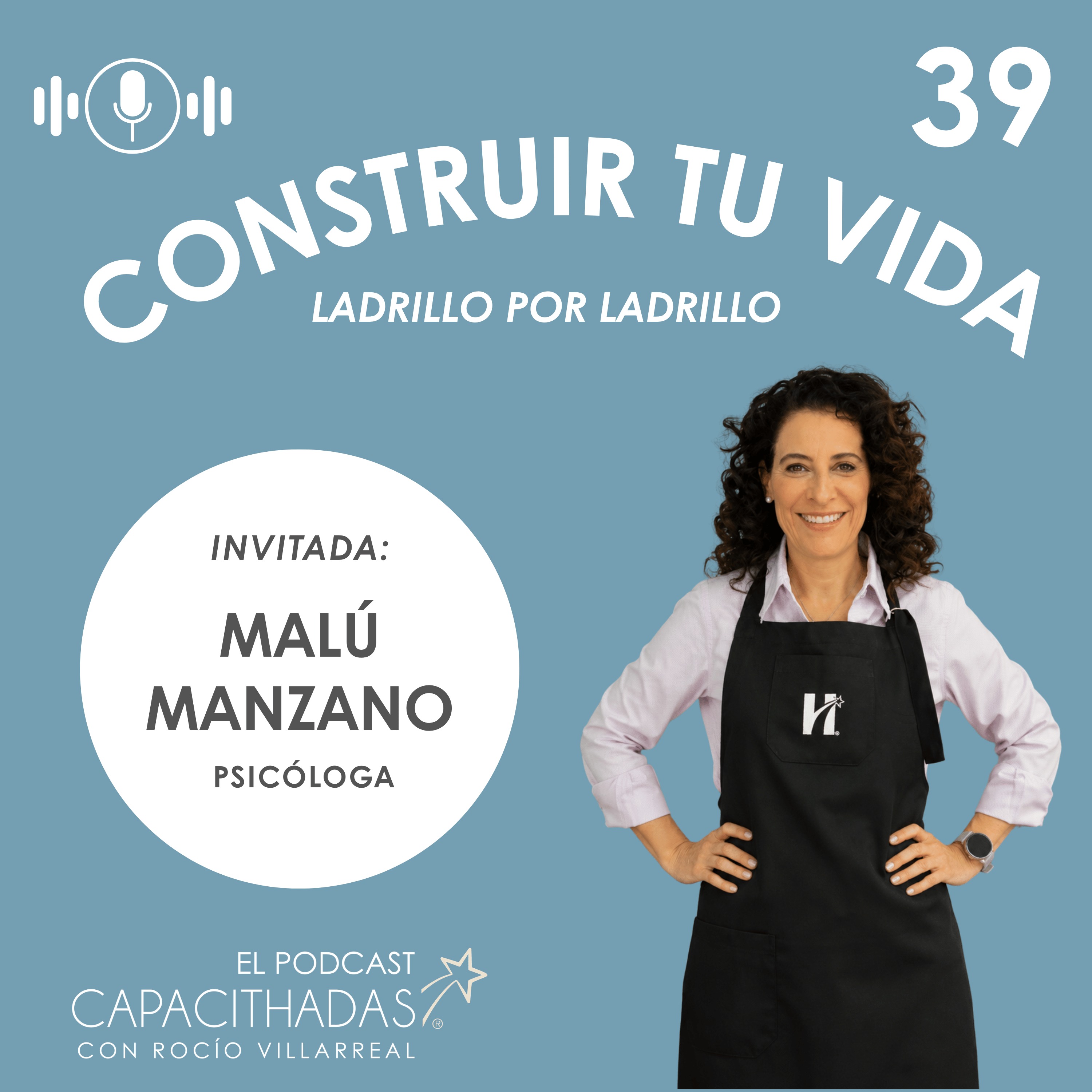 Portada de Capacithadas El Podcast, con Rocío Villarreal