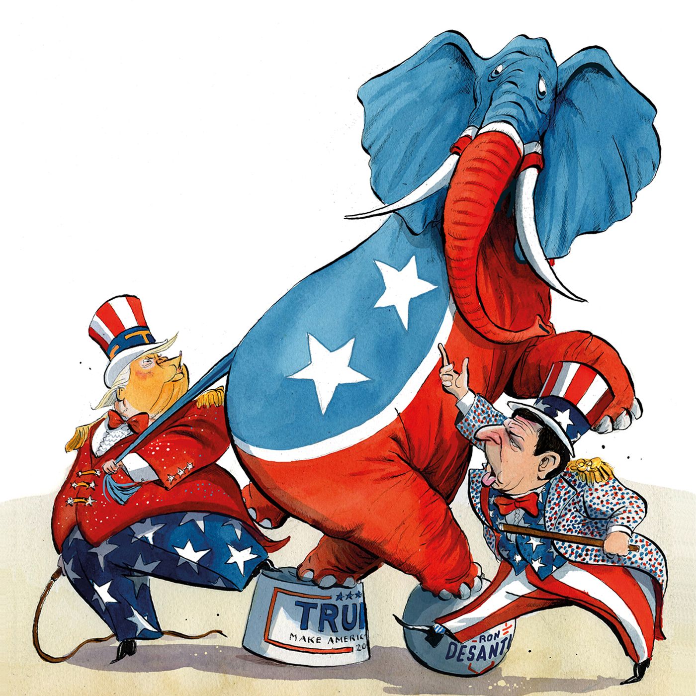 Don vs Ron: the fight for the American right