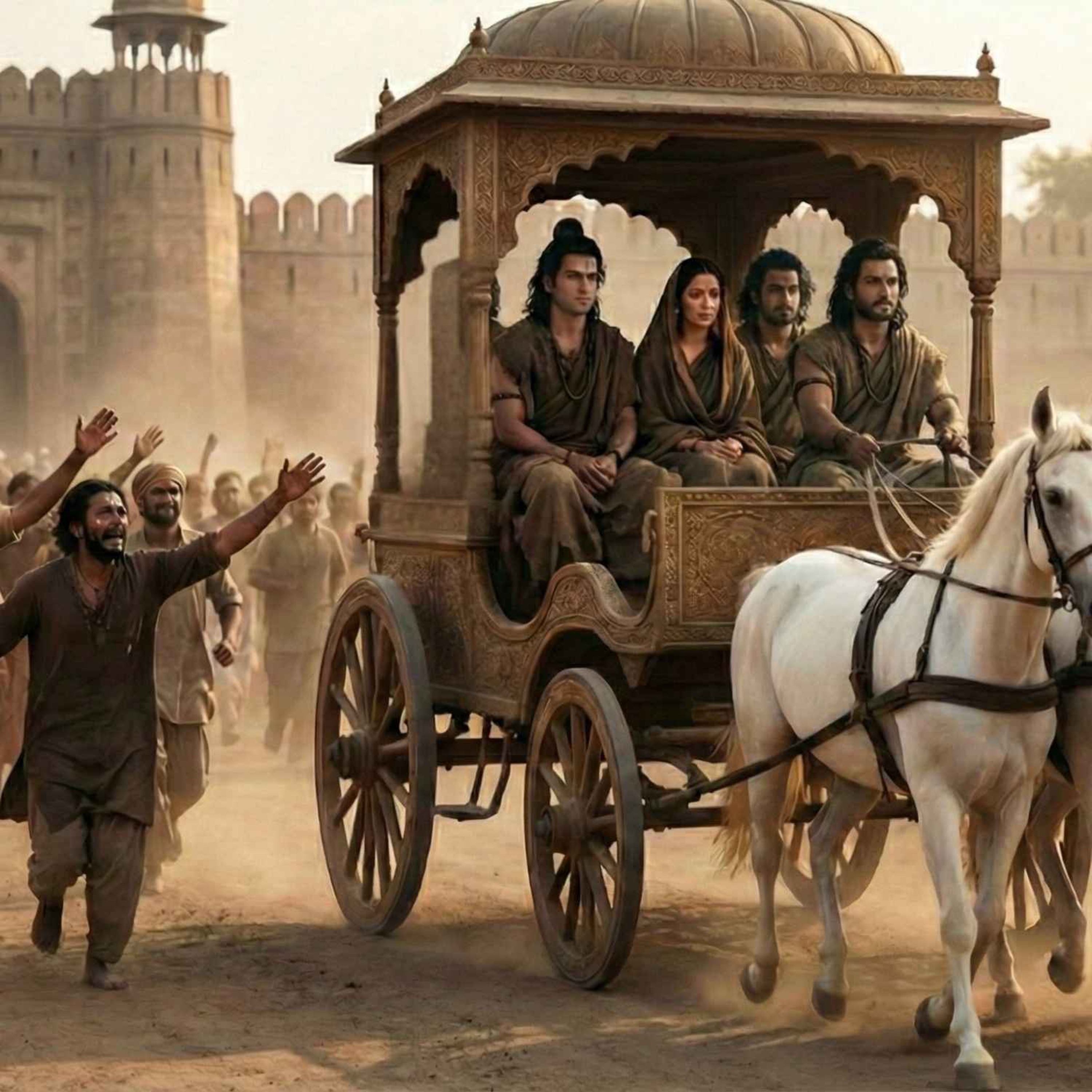 Ramayana Episode 14: Ram, Sita, Lakhsman leaves Ayodhya