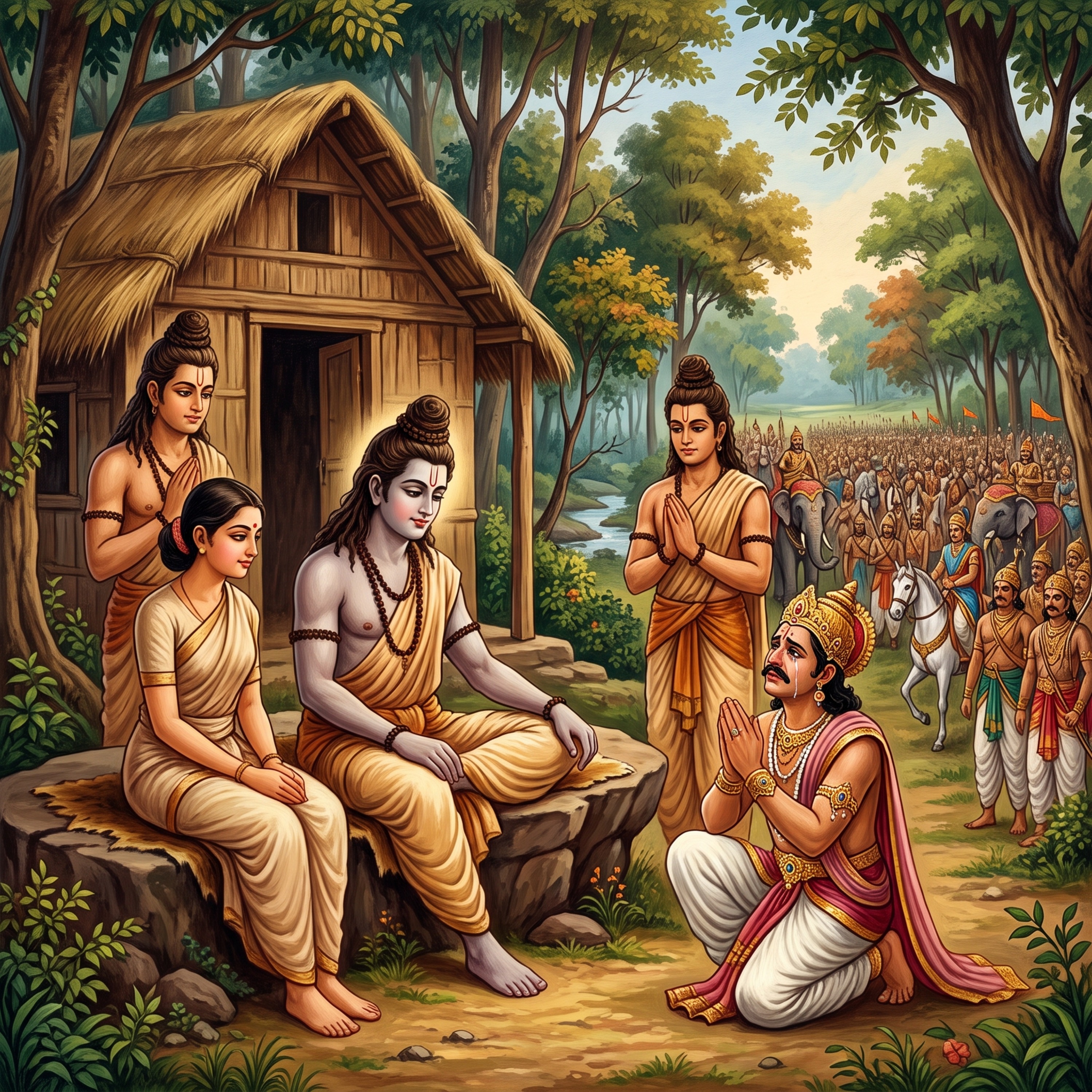 Ramayana Episode 20: Bharat finds Ram and delivers the bad news.