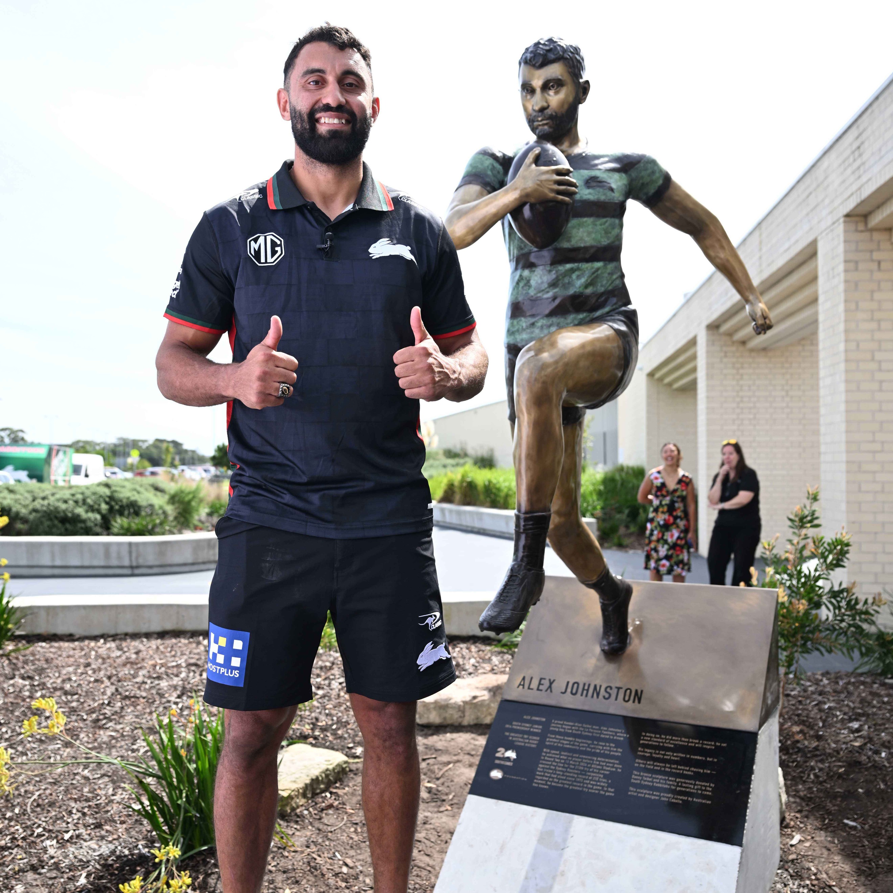 Alex Johnston Bronze Sculpture Unveiling - Speech and Media Conference