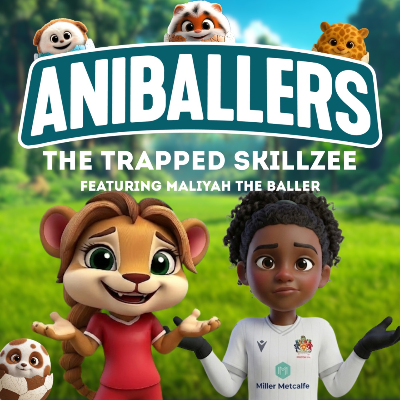 The Trapped Skillzee featuring Maliyah The Baller 🦁⚽️🏆 Aniballers Football Stories for Kids episode artwork