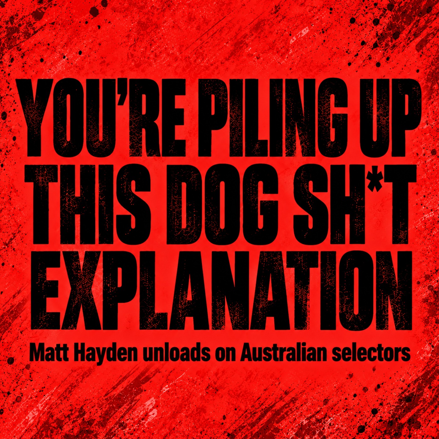 46.Haydos Rips Into Australian Cricket’s “Dog Sh*t” Excuses