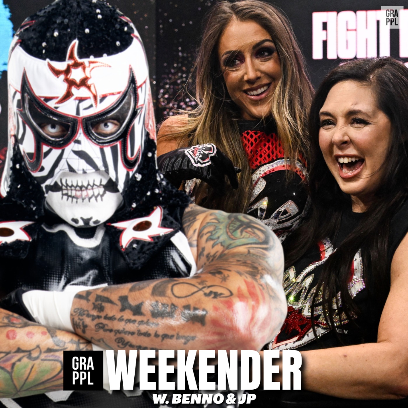 AEW Dynamite Rebel Heart Review, WWE Mexico, TripleMania, Reigns/Penta | GRAPPL Weekender: "Featured episode artwork