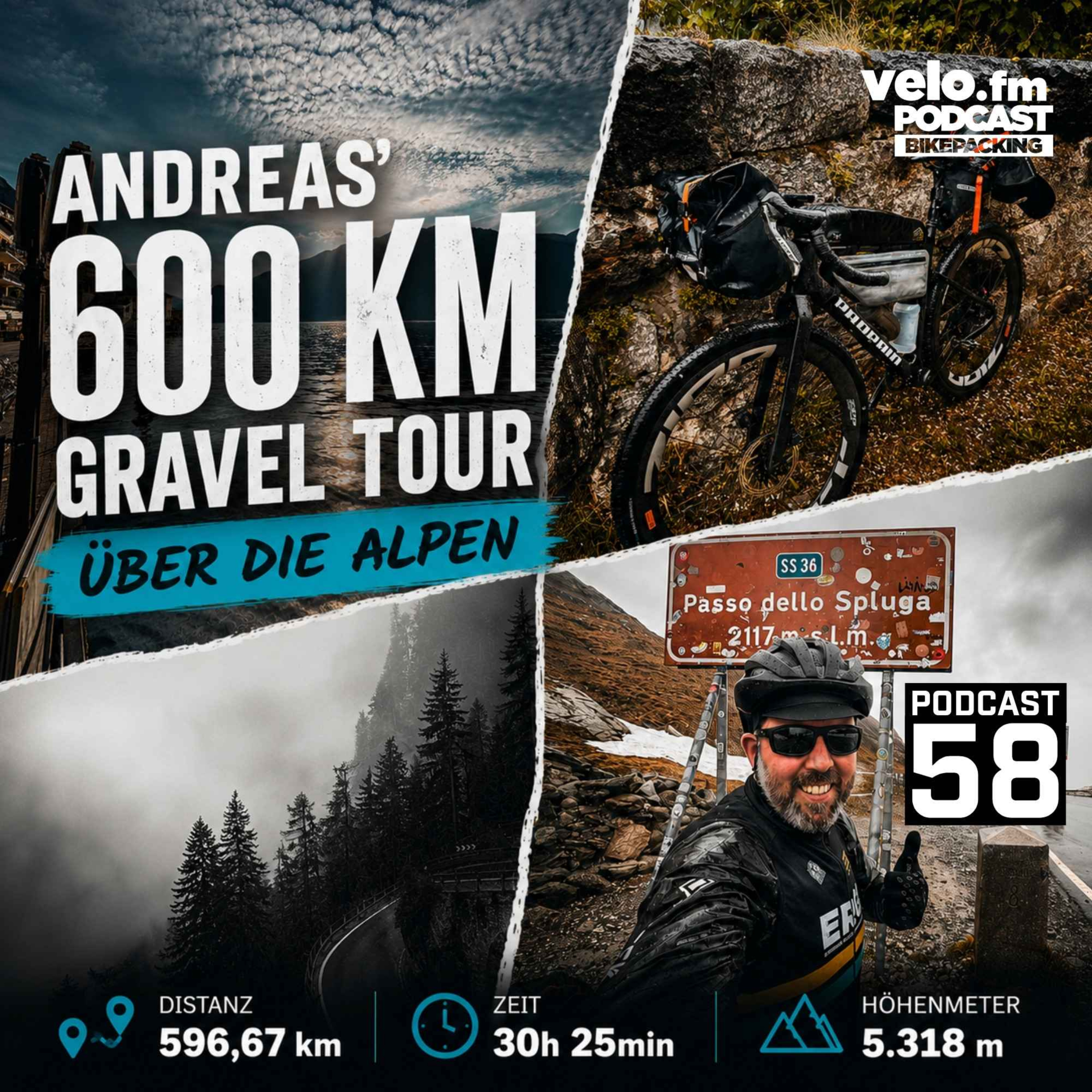 Folge 58: Andreas' erster Alpen Cross – 596 Kilometer vom Gardasee nach Freiburg episode artwork