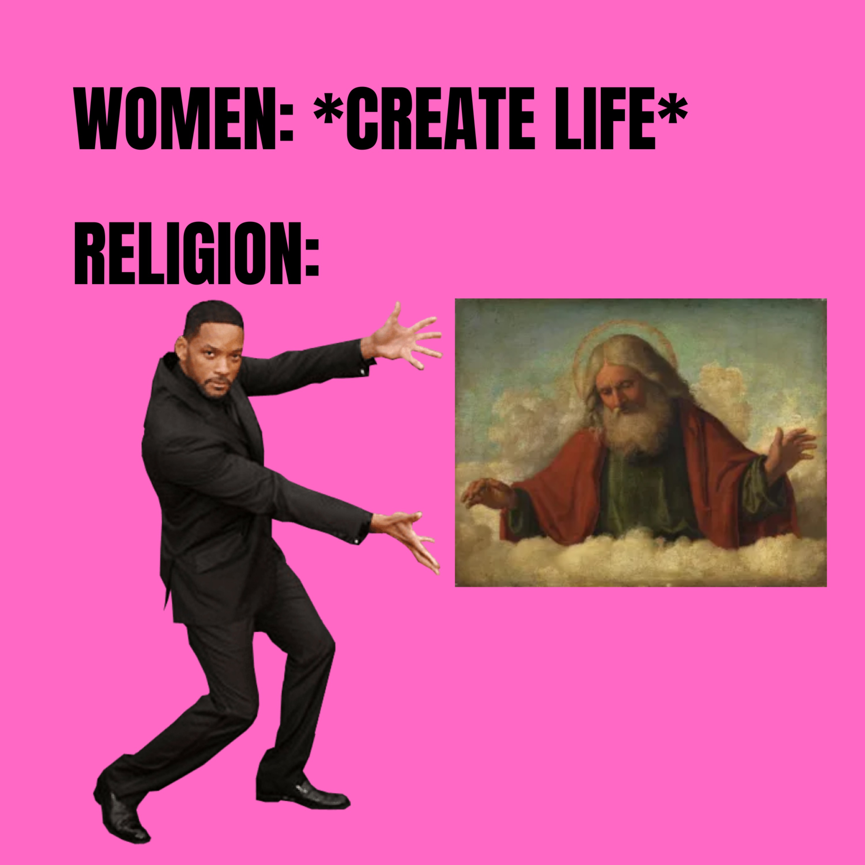 Religion groomed girls so we'd never realize Woman is god Religion groomed girls so we'd never realize Woman is god