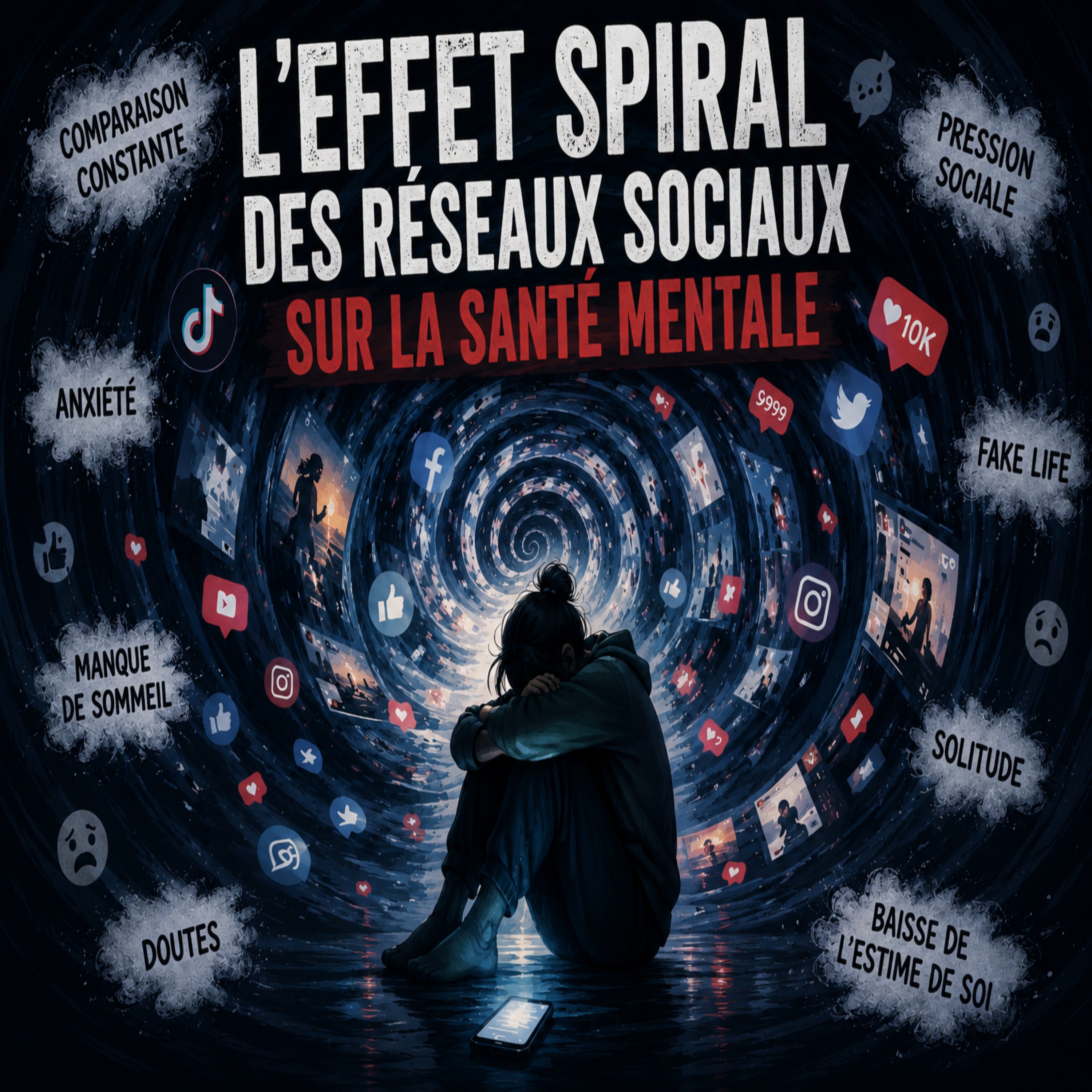 Instant Stress N°207 : l'effet spiral des réseaux sociaux sur la #santé mentale ! #stress episode artwork