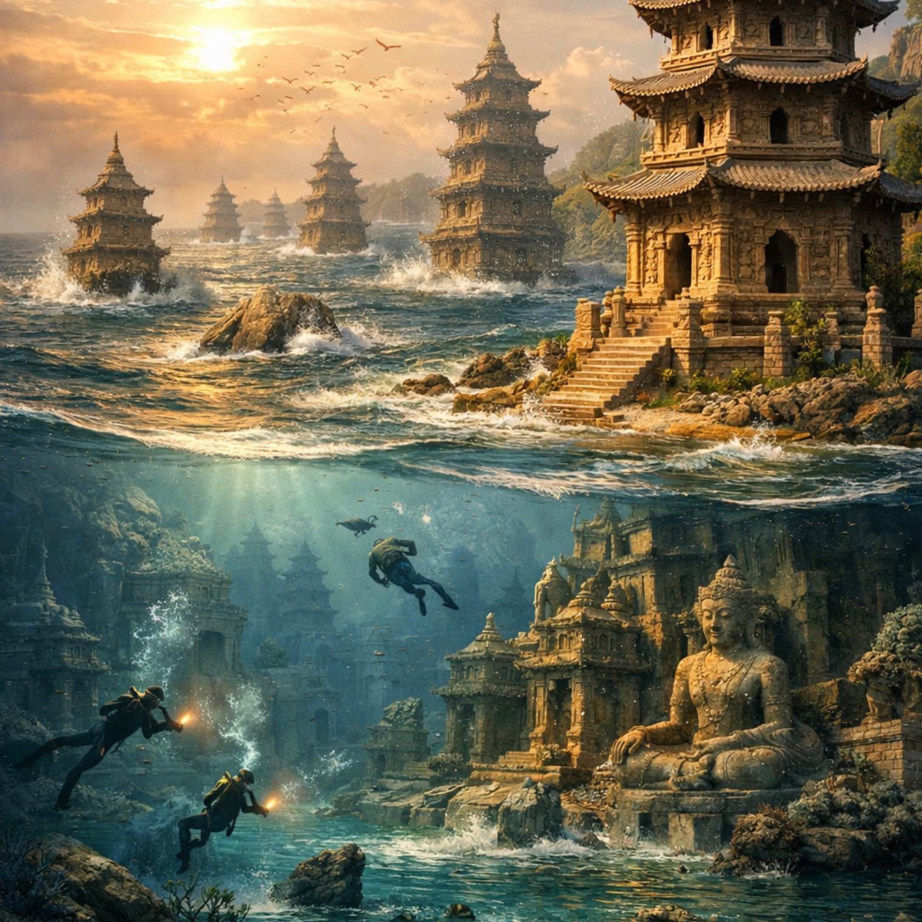 Undervattenstäder - bosättningar som blivit begravda av havet episode artwork