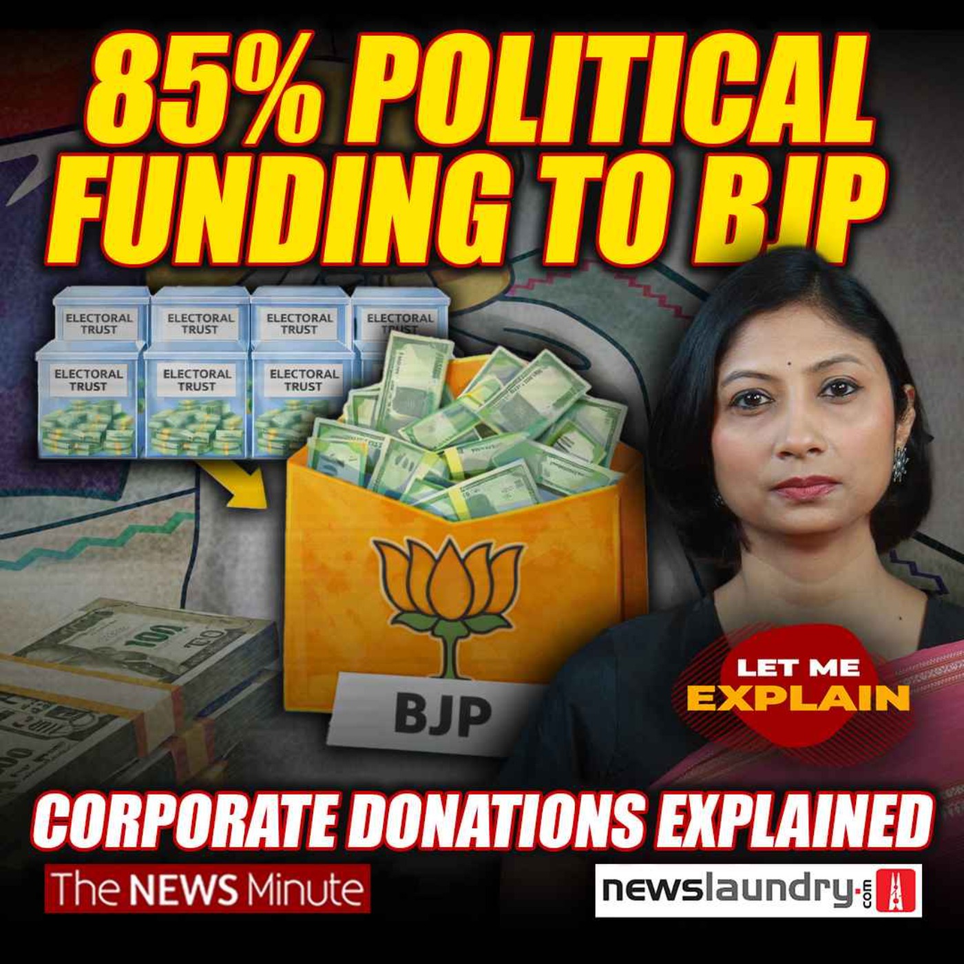 BJP got ₹ 6000 cr donations in a year: Who gave and why? | Let Me Explain | Pooja Prasanna episode artwork