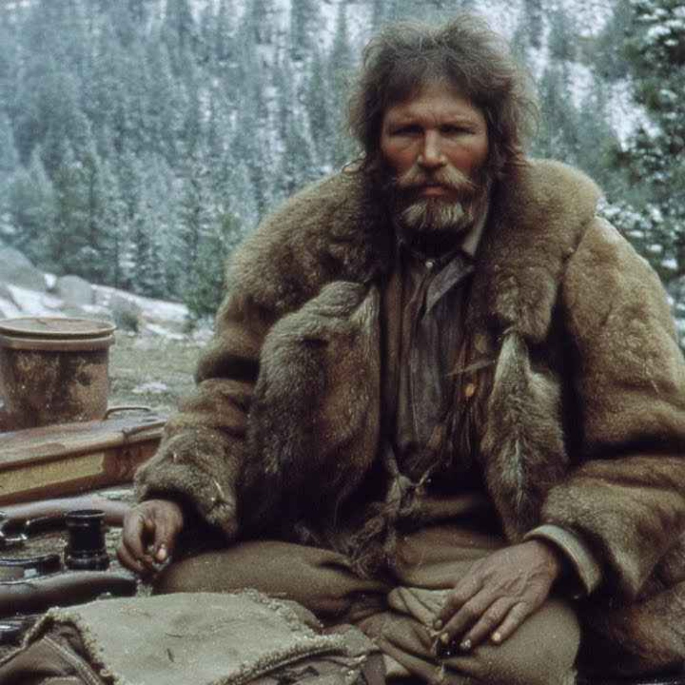 Every tool a mountain man kept  in the 1800's episode artwork