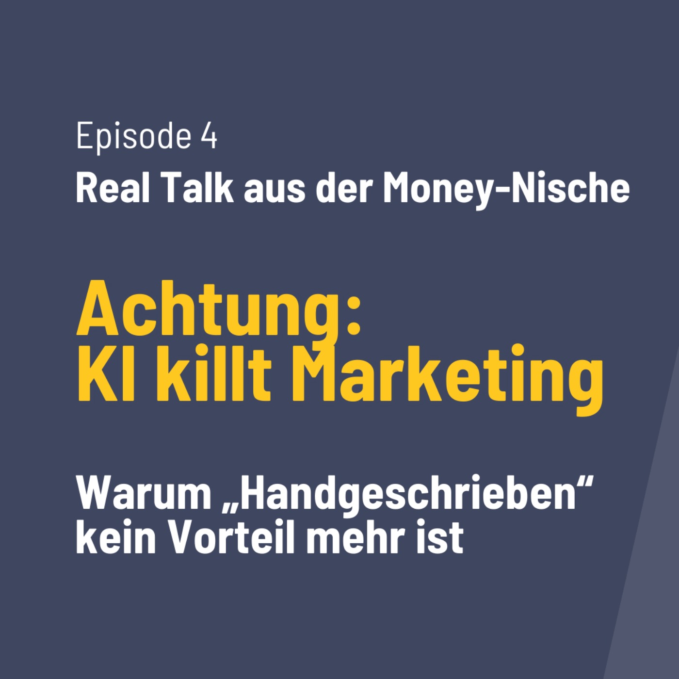 KI im Marketing: ChatGPT nutzen oder selber schreiben? episode artwork