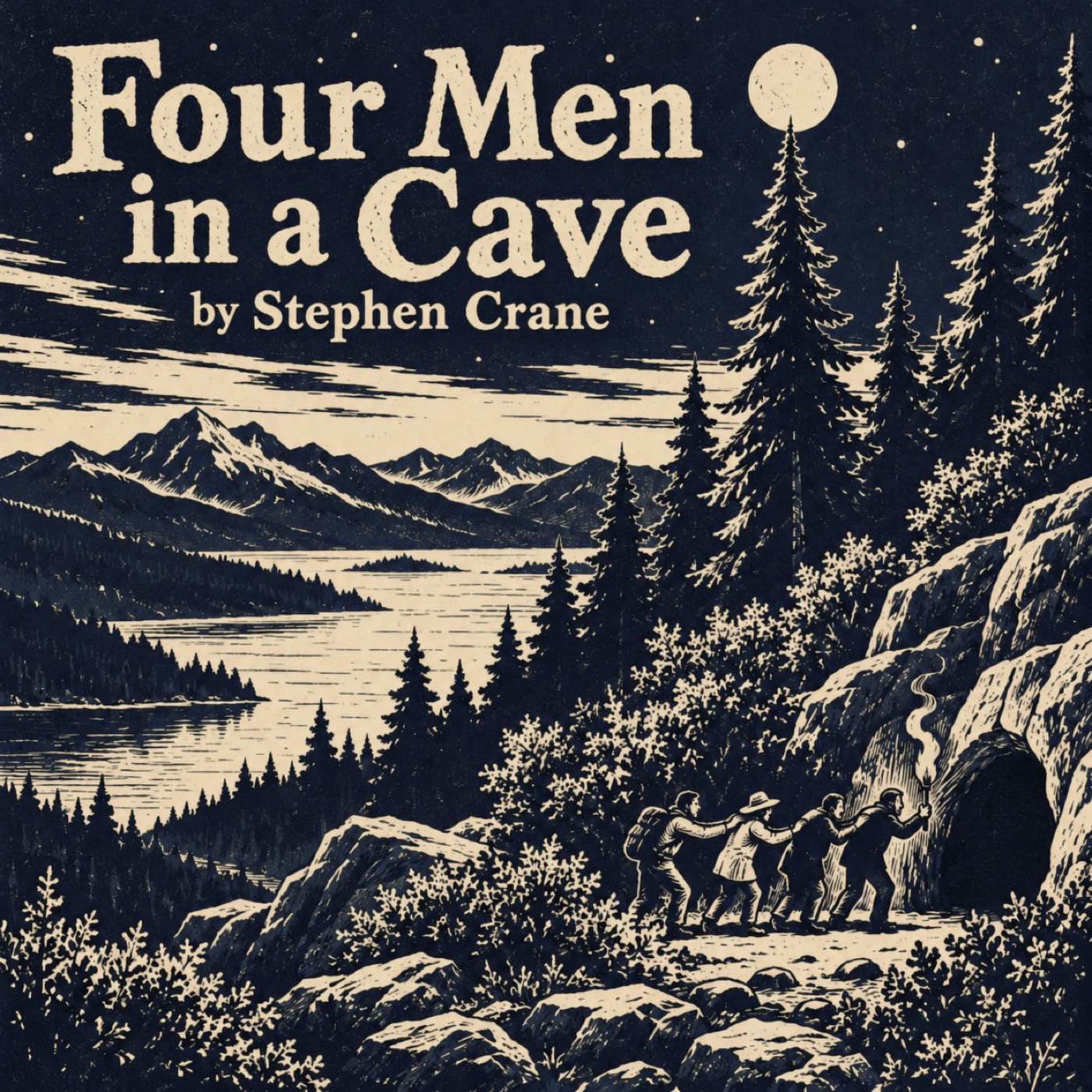 Four Men in a Cave by Stephen Crane — A Little Courage, a Lot of Bravado, and Something in the Dark