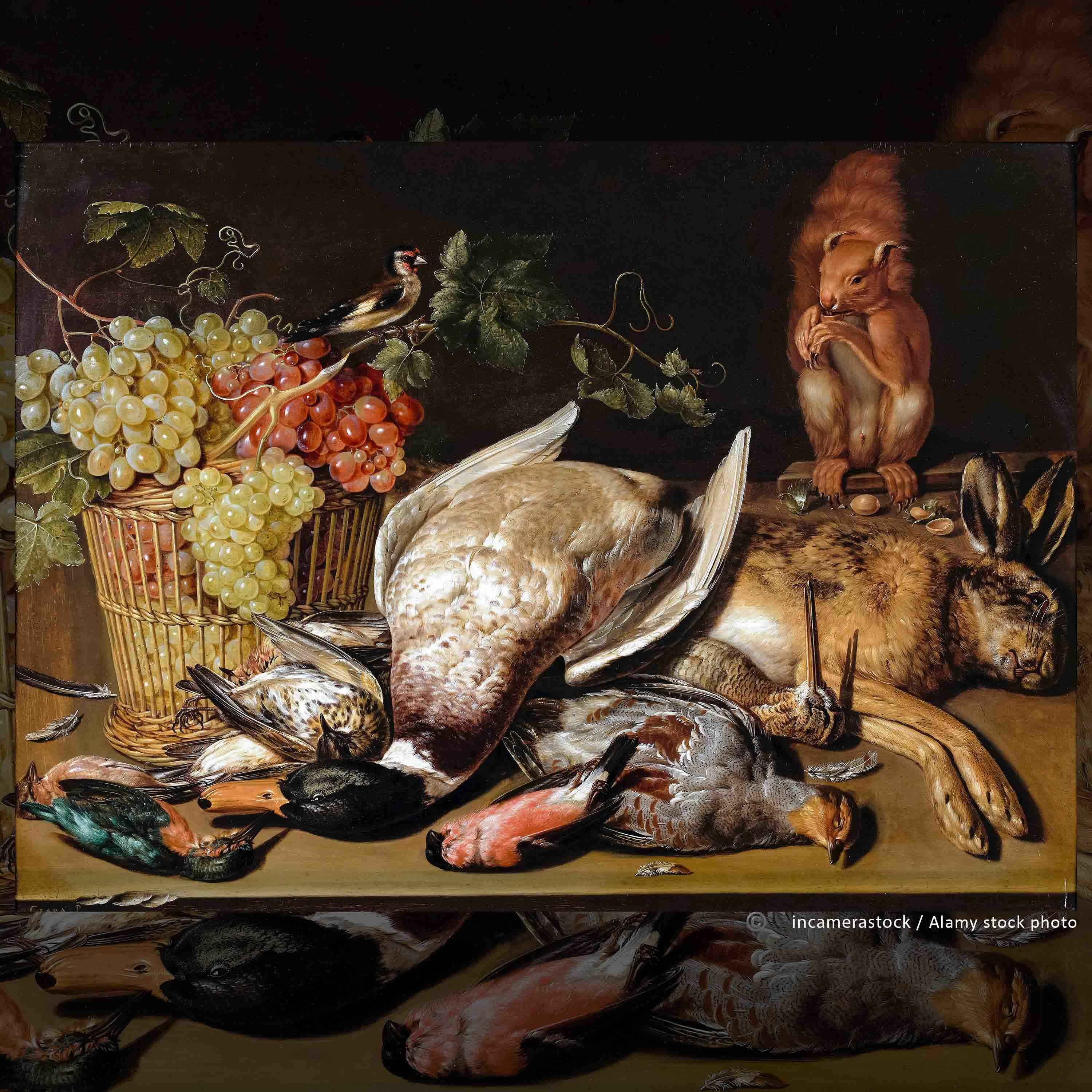 Jagdstillleben mit Früchten, Vogel und Eichhörnchen episode artwork