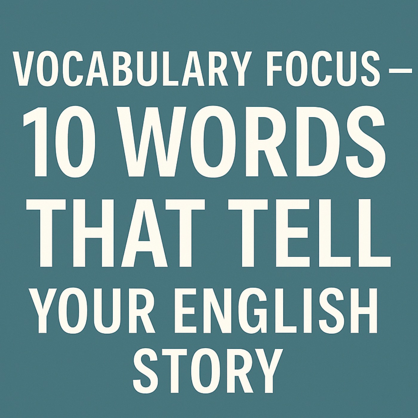SLOW ENGLISH POCAST | YOUR ENGLISH TOOLBOX | Learn by Listening and Speaking